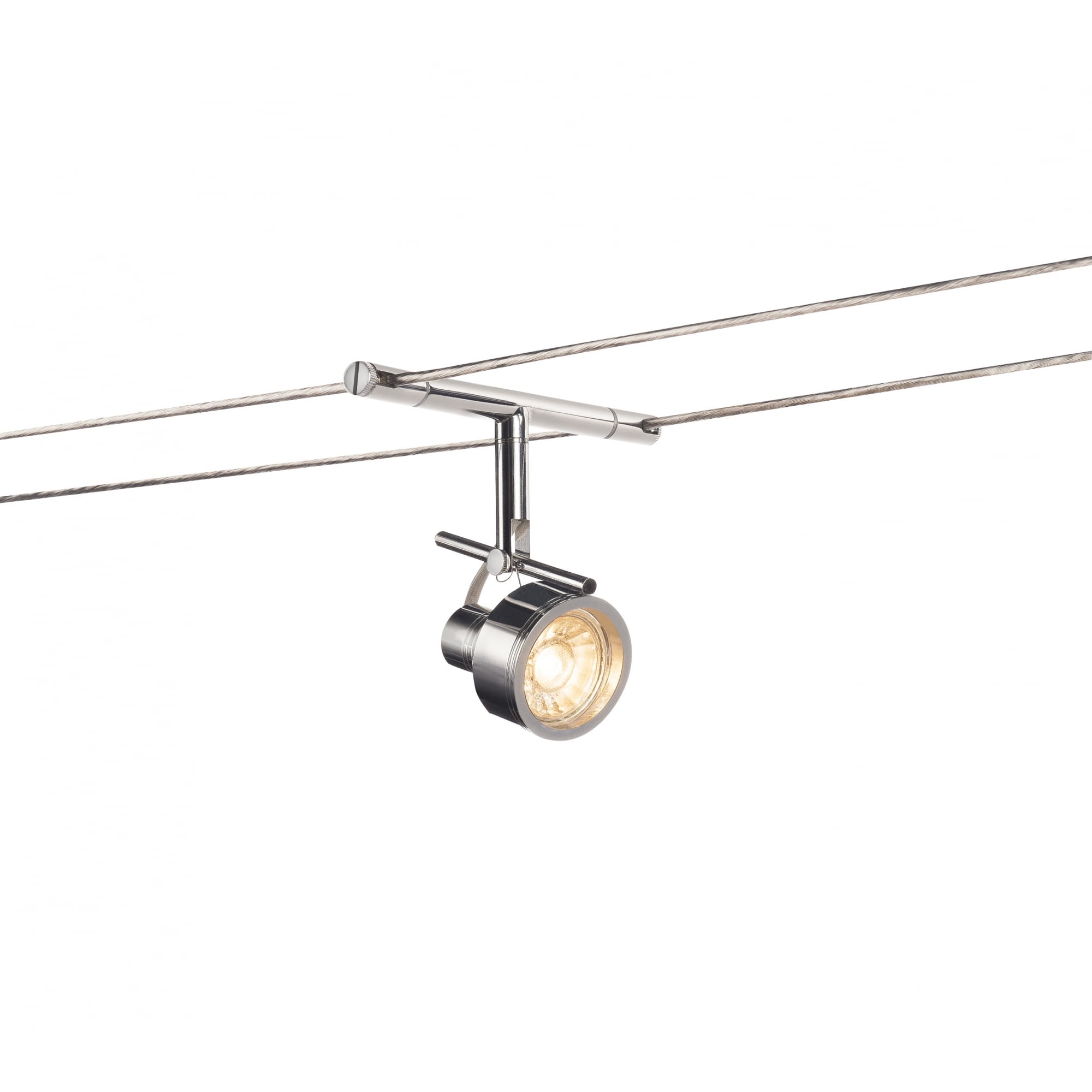 Saluna, Cable Luminaire For Tenseo Low-Voltage Cable System, Qr-C51, Chrome