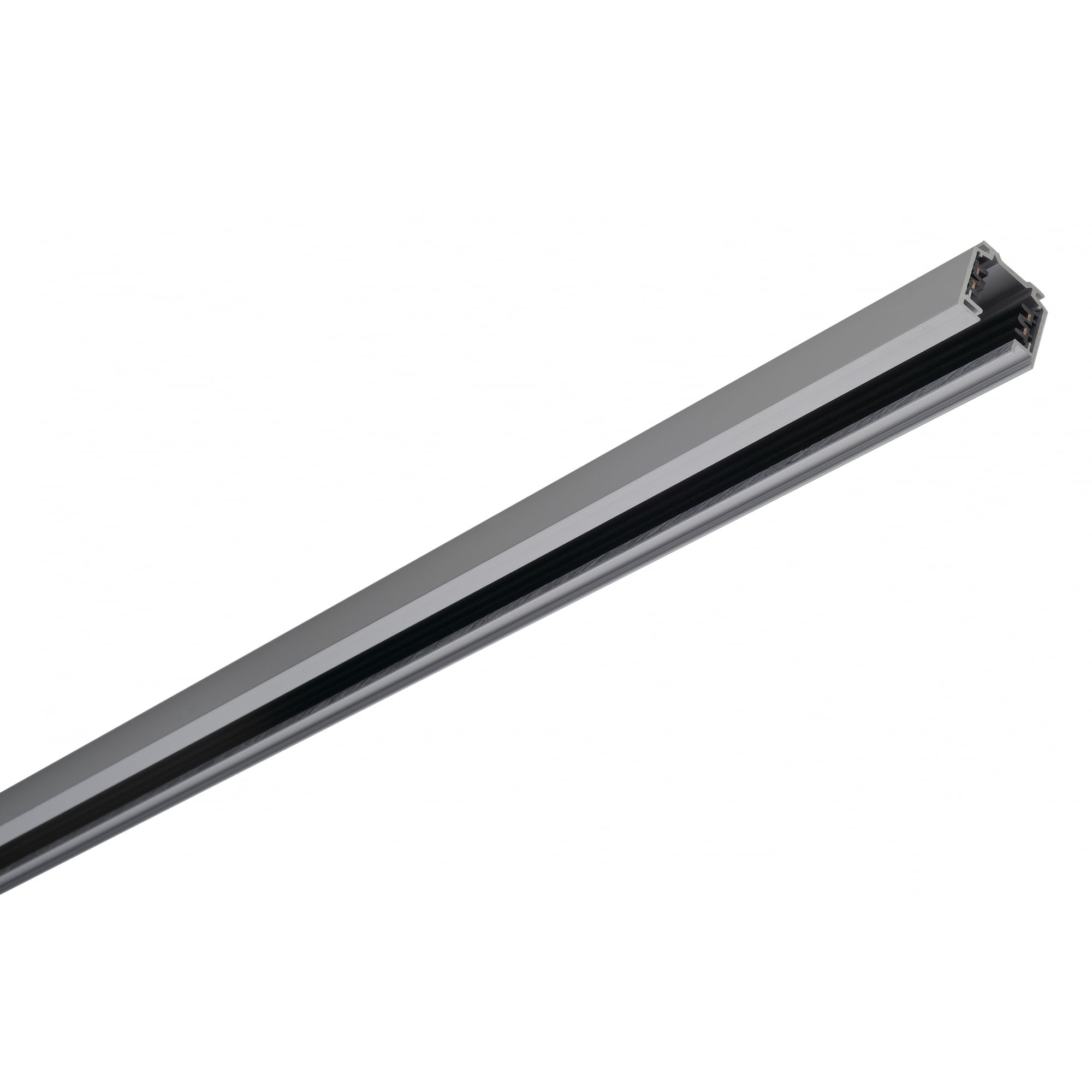 Eutrac Track Lighting Rail, 3 Circuit, Silver Grey, 1M