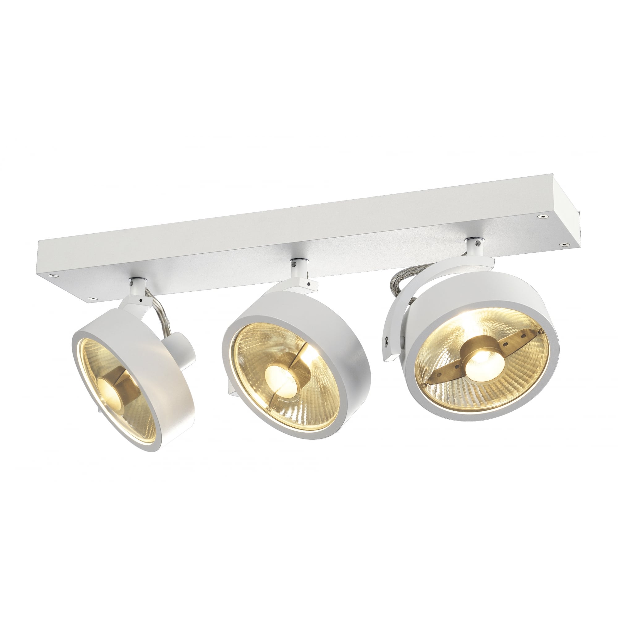 Kalu 3 Qpar Ceiling Light,Matt White, 3X Es111, Max. 3X75W