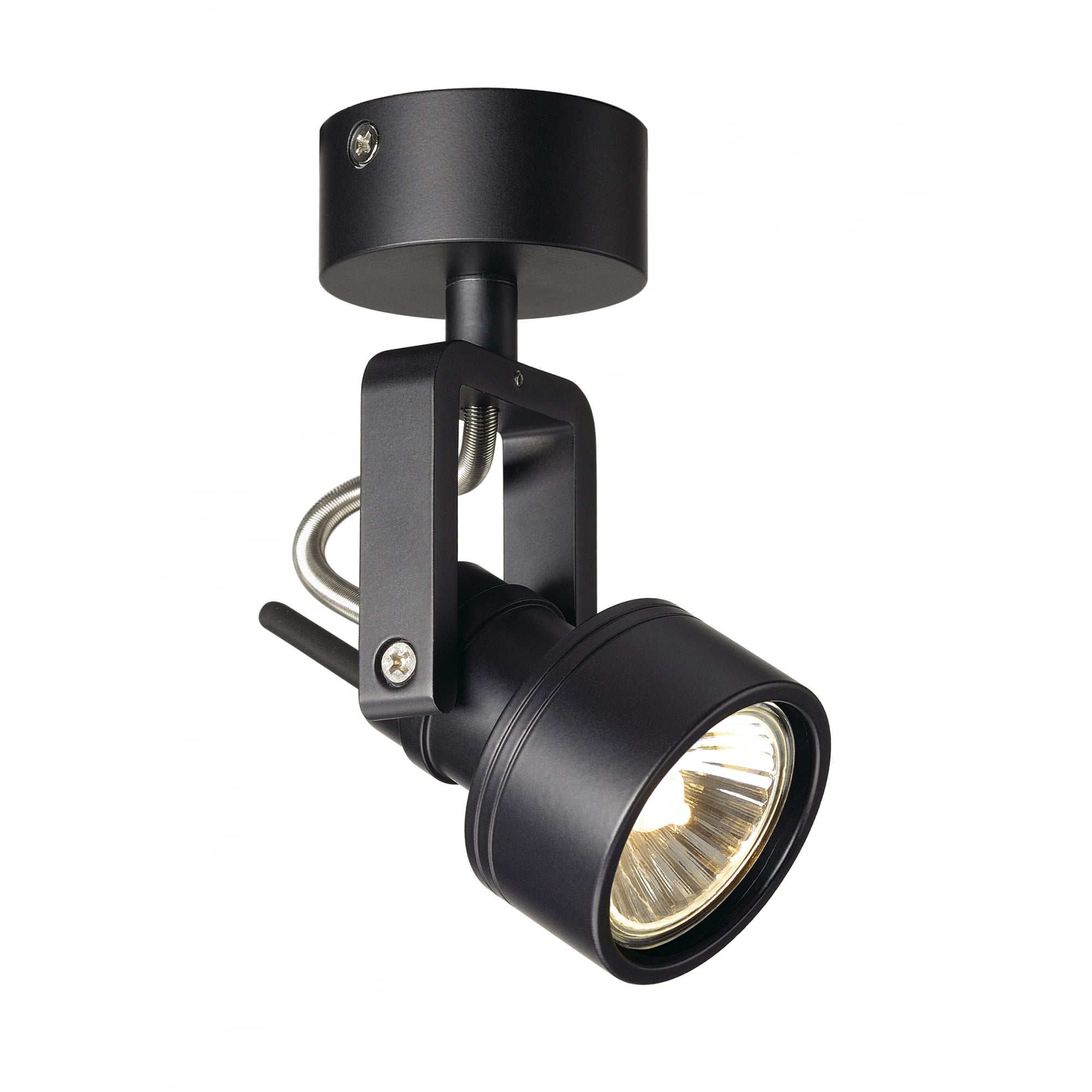 Inda Spot Gu10 Wall Andceiling Light, Black, Max. 50W