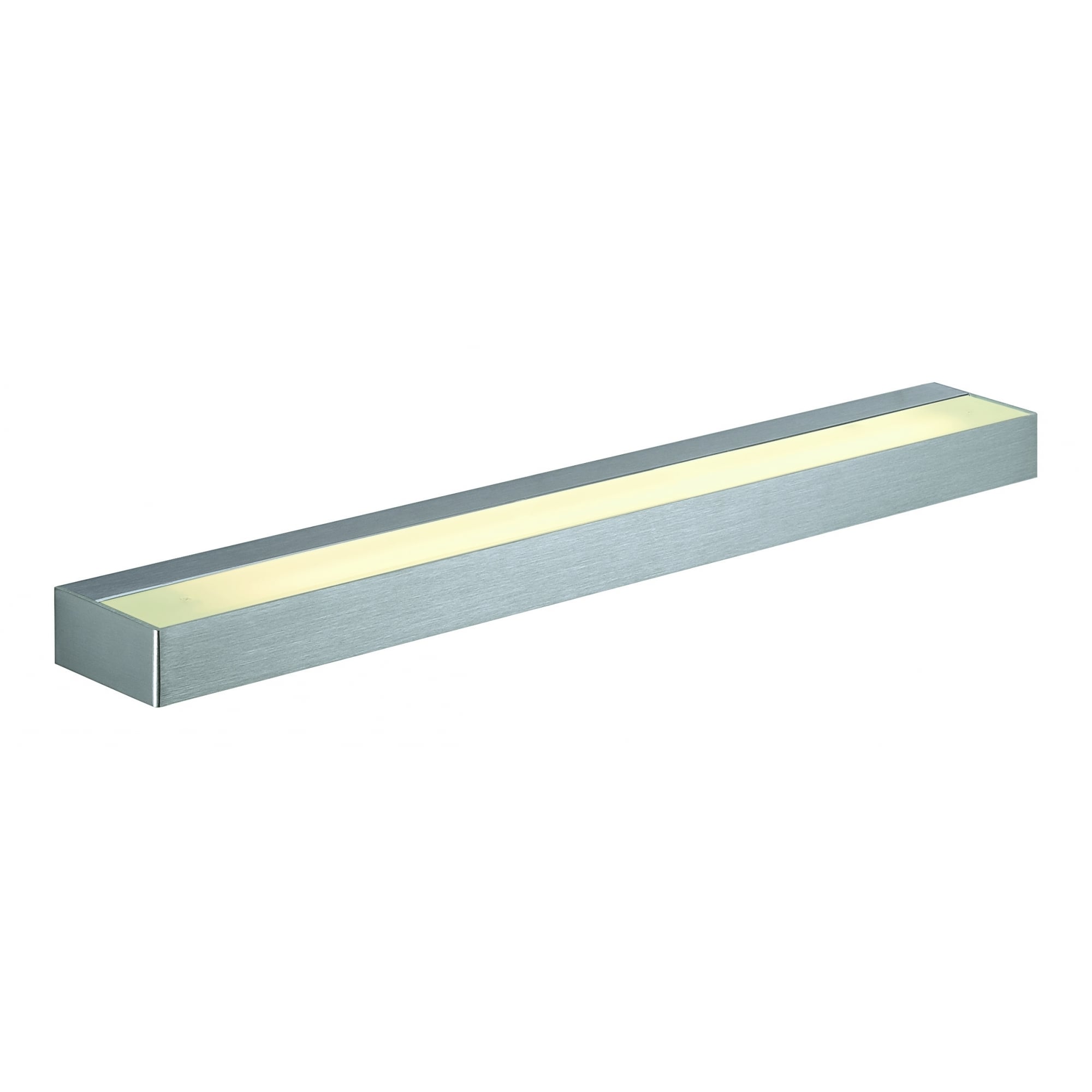 Sedo 21 Led Wall Light, Squarebrushed Aluminium, Frostedglass