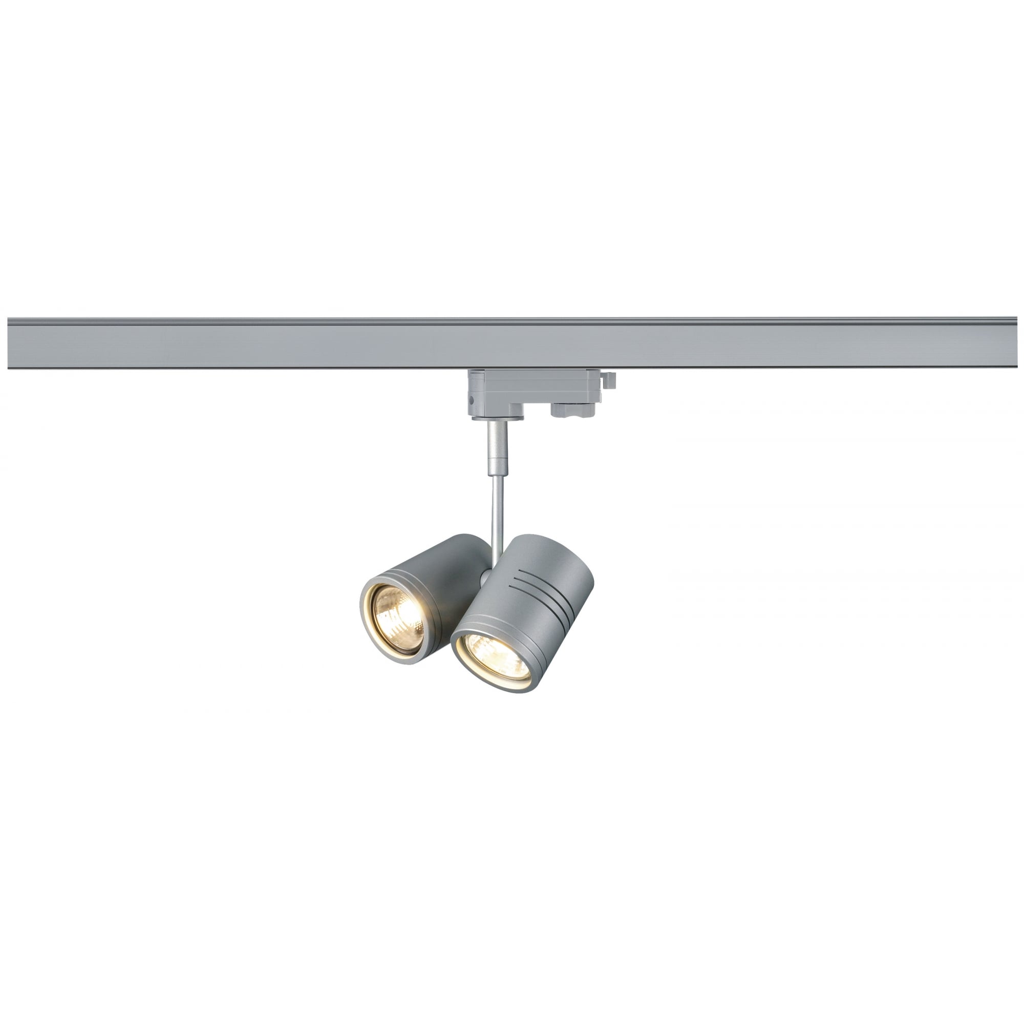 Bima Ii Lamp Head, Silver-Grey, 2X Gu10, Max. 2X 50W, 3-Circuit