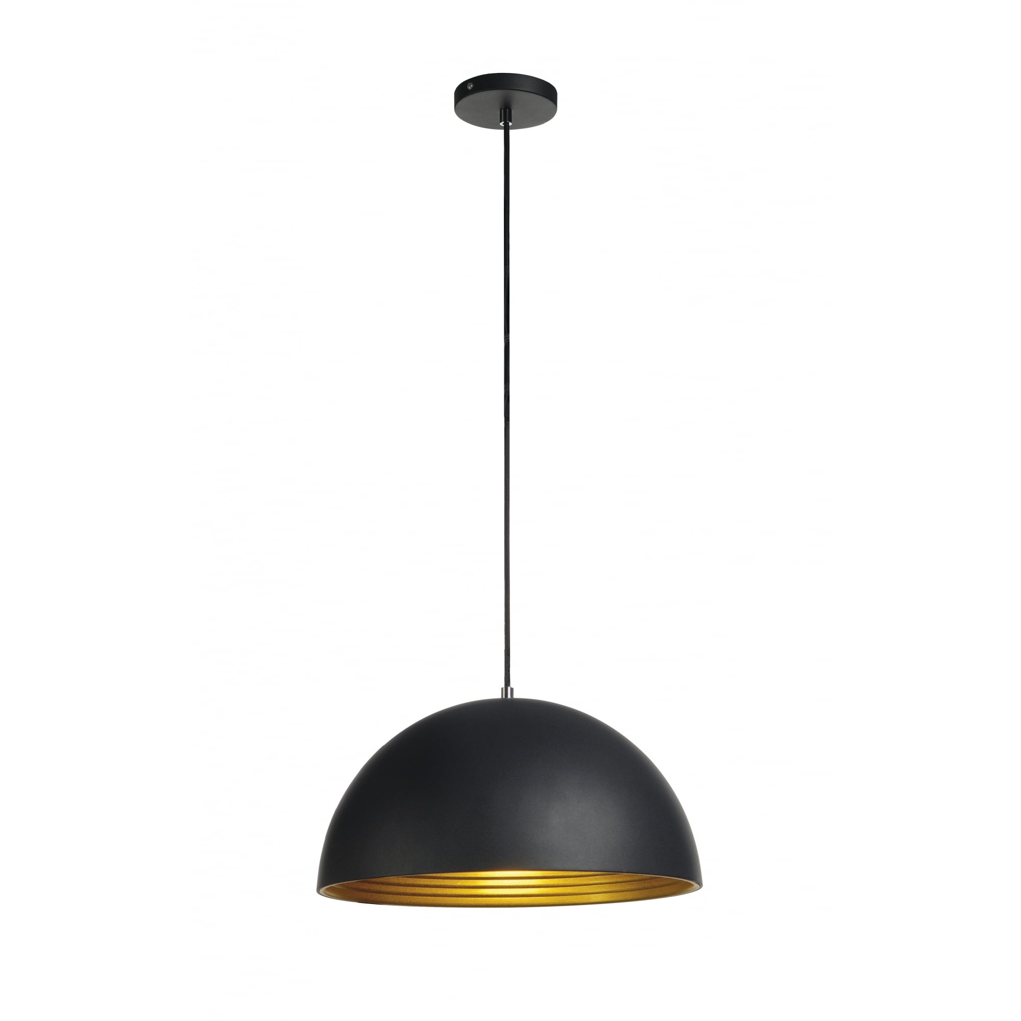 Forchini M Pendant, Pd-2, 40Cm, Round, Black/Gold, E27, Max.40W