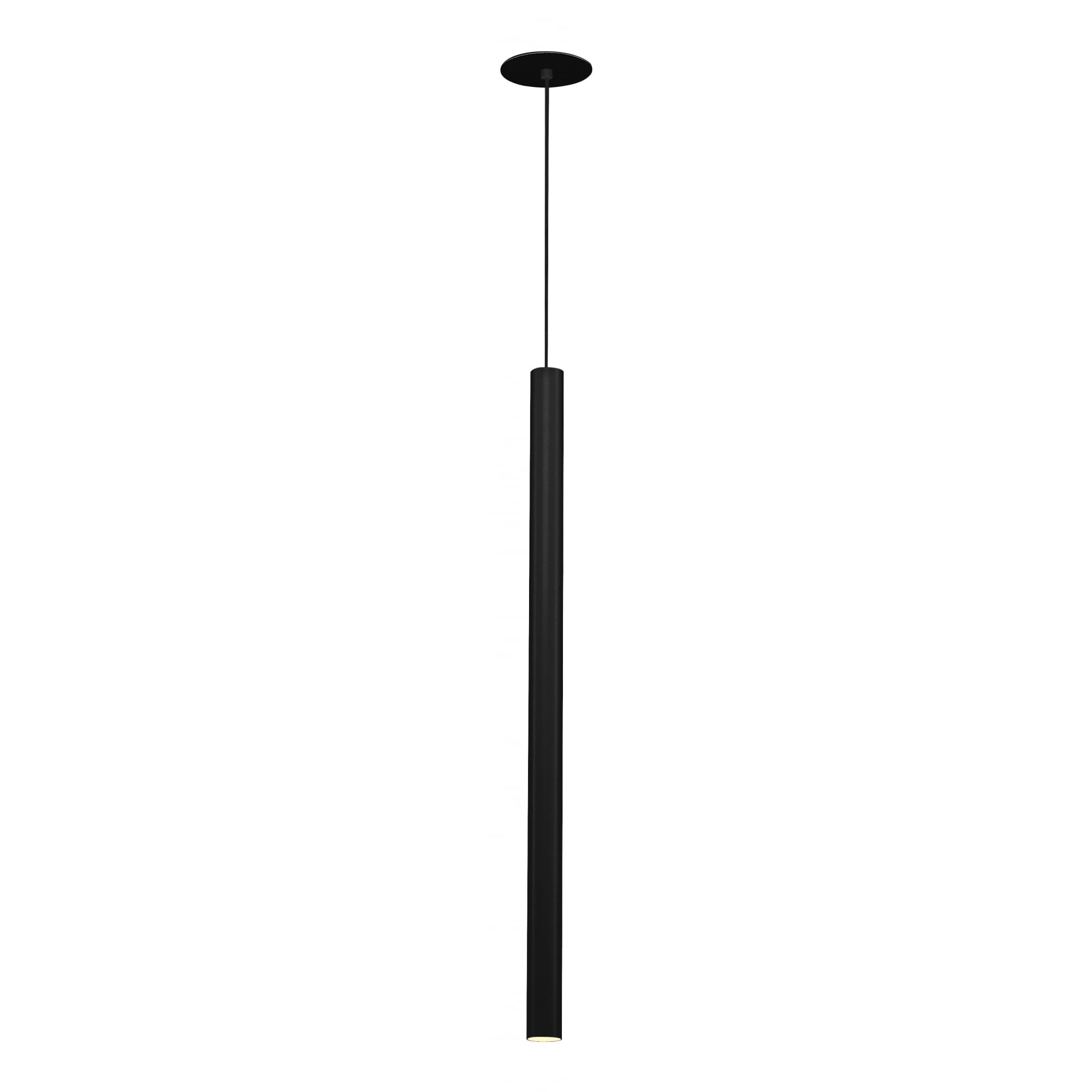 Helia 60, Pendant, Led, 3000K, Round, Black, Flat Canopy For Recessed Installation, 7.5W