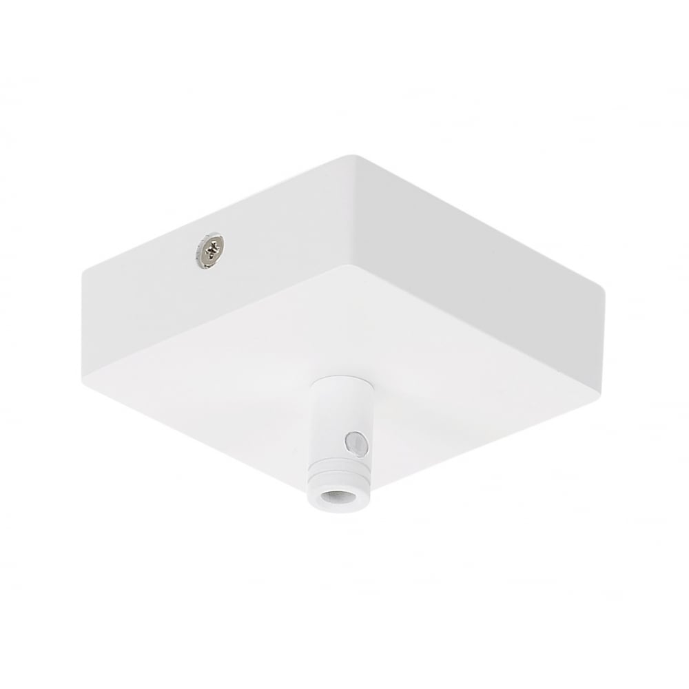 Ceiling Plate Glenos, Mattwhite, 8.5X8.5X2.7Cm, Withstrain Relief