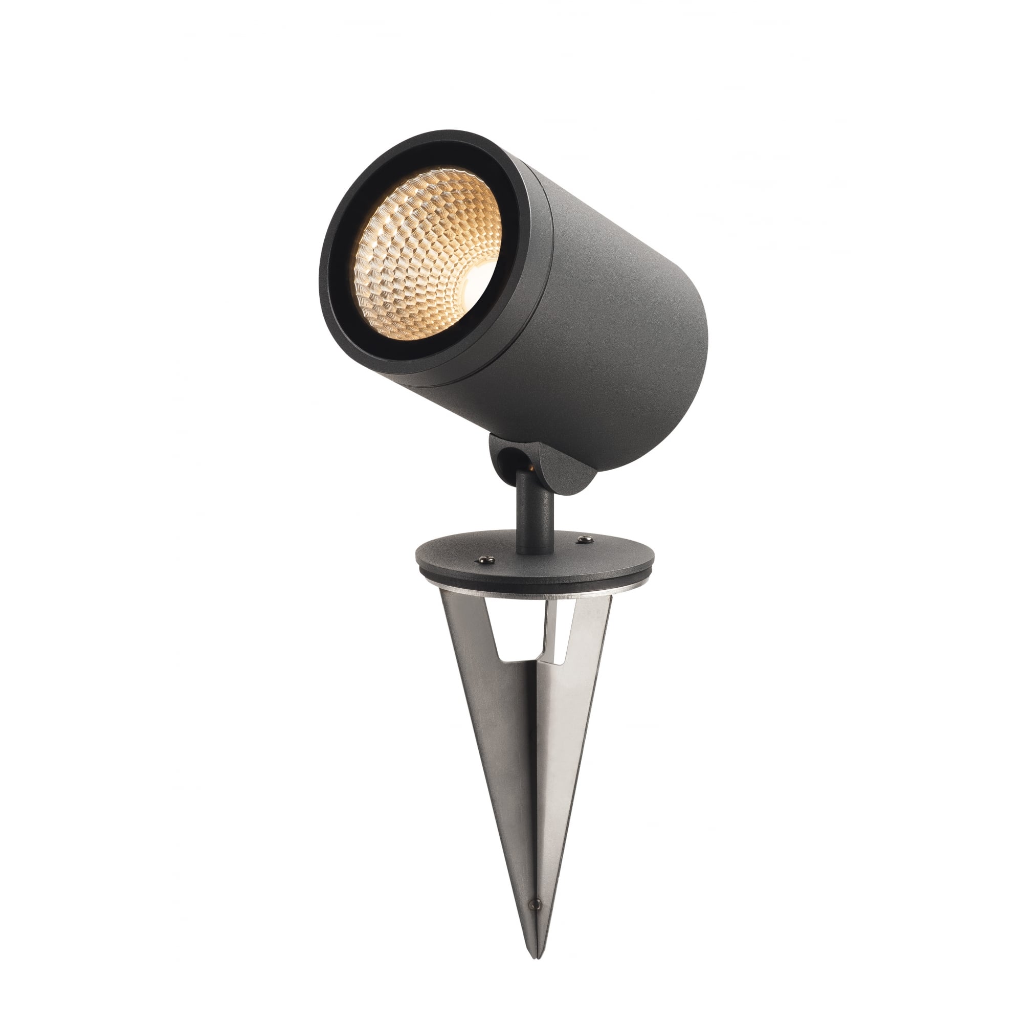 Helia, Outdoor Pathway and Floor Stand, LED, 3000K, Round, Anthracite, 15W, Can Be Converted to A Spike Luminaire