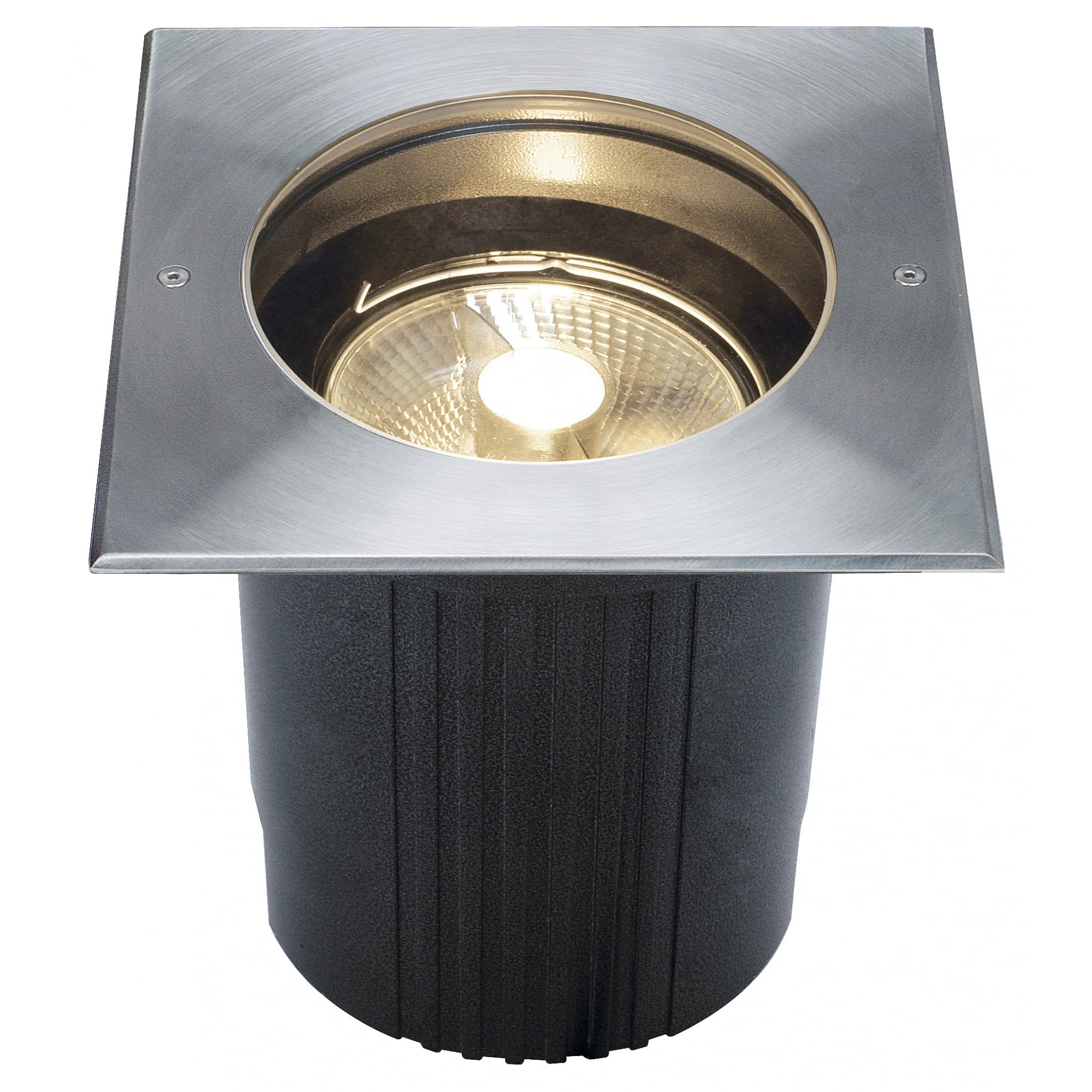 Dasar Es111 Inground Fitting, Square, Stainless Steel 316, Max. 75W, IP67