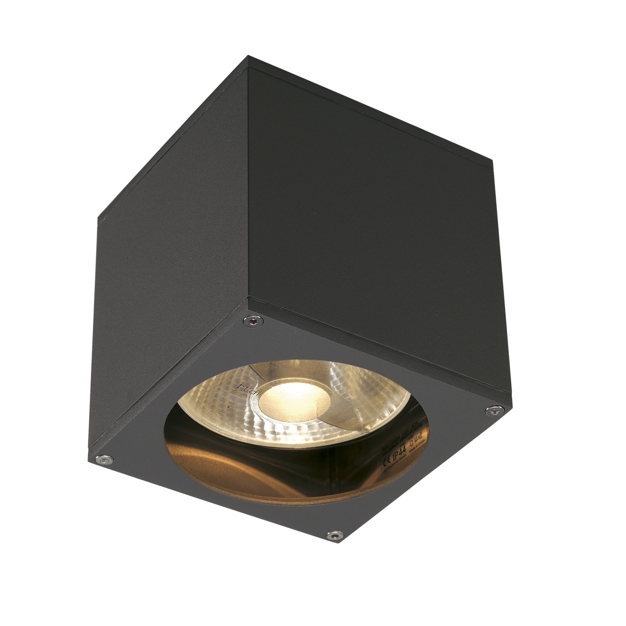 Big Theo Wall Out Wall Light, Square, Anthracite, Es111, Max. 75W