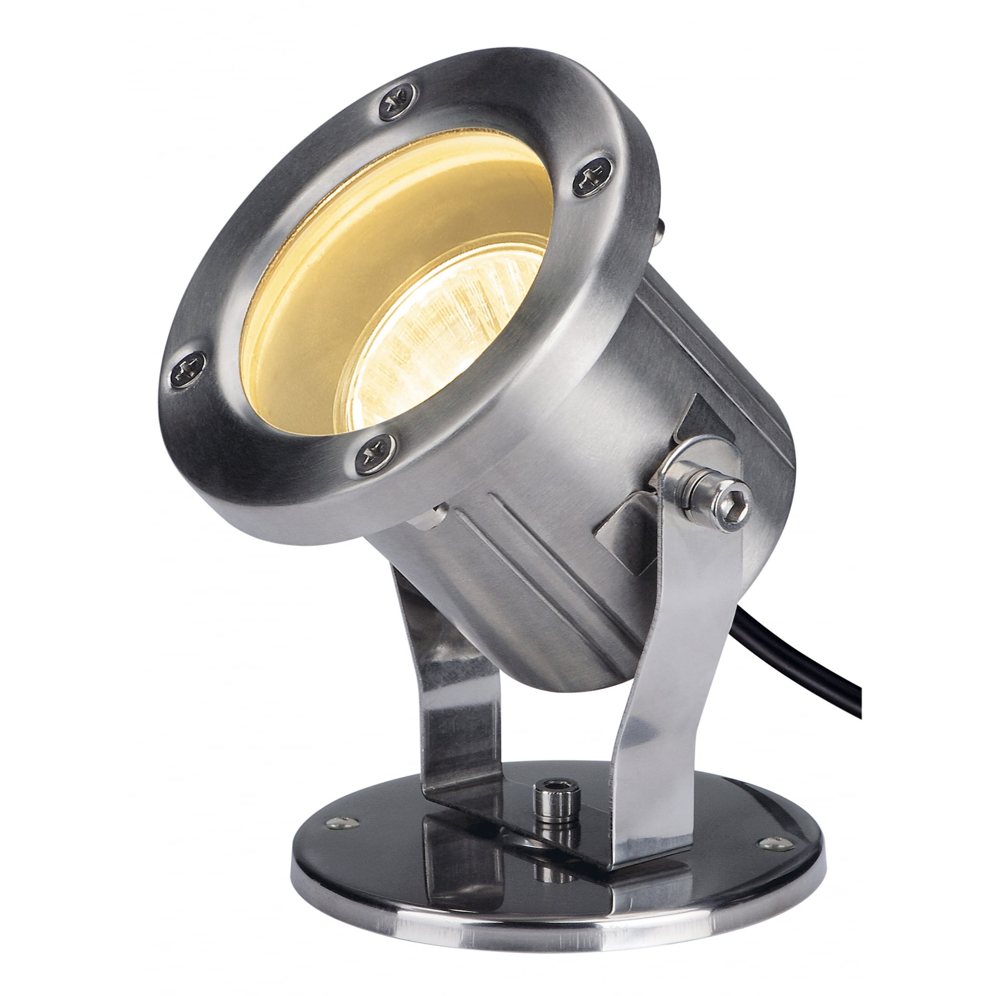 Nautilus, Outdoor Floodlight, Qpar51, Stainless Steel, Max. 35W, Incl. 1.5M Cable