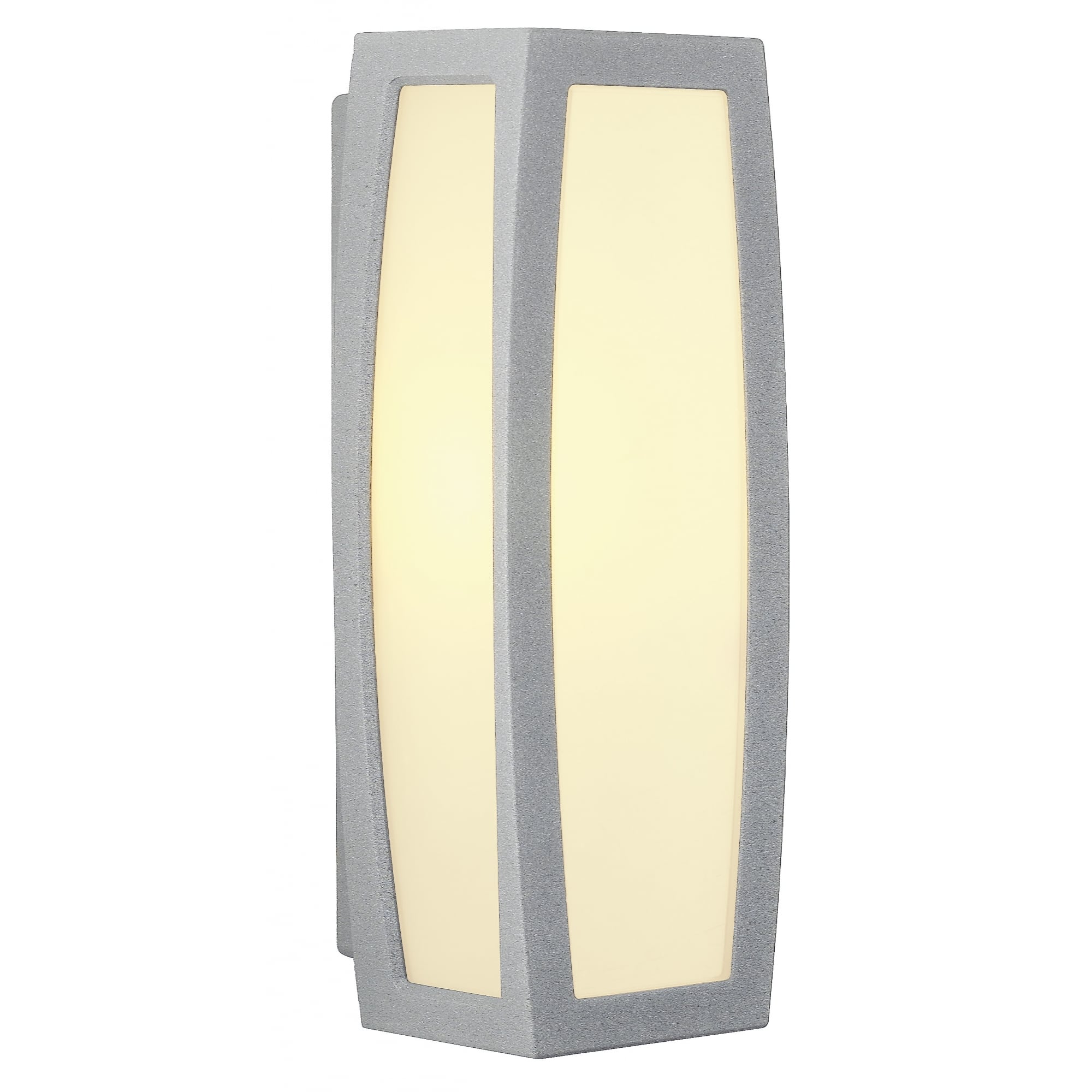 Meridian Box Wall and Ceilinglight, Silver-Grey, E27, Max.20W, with Motion Sensor