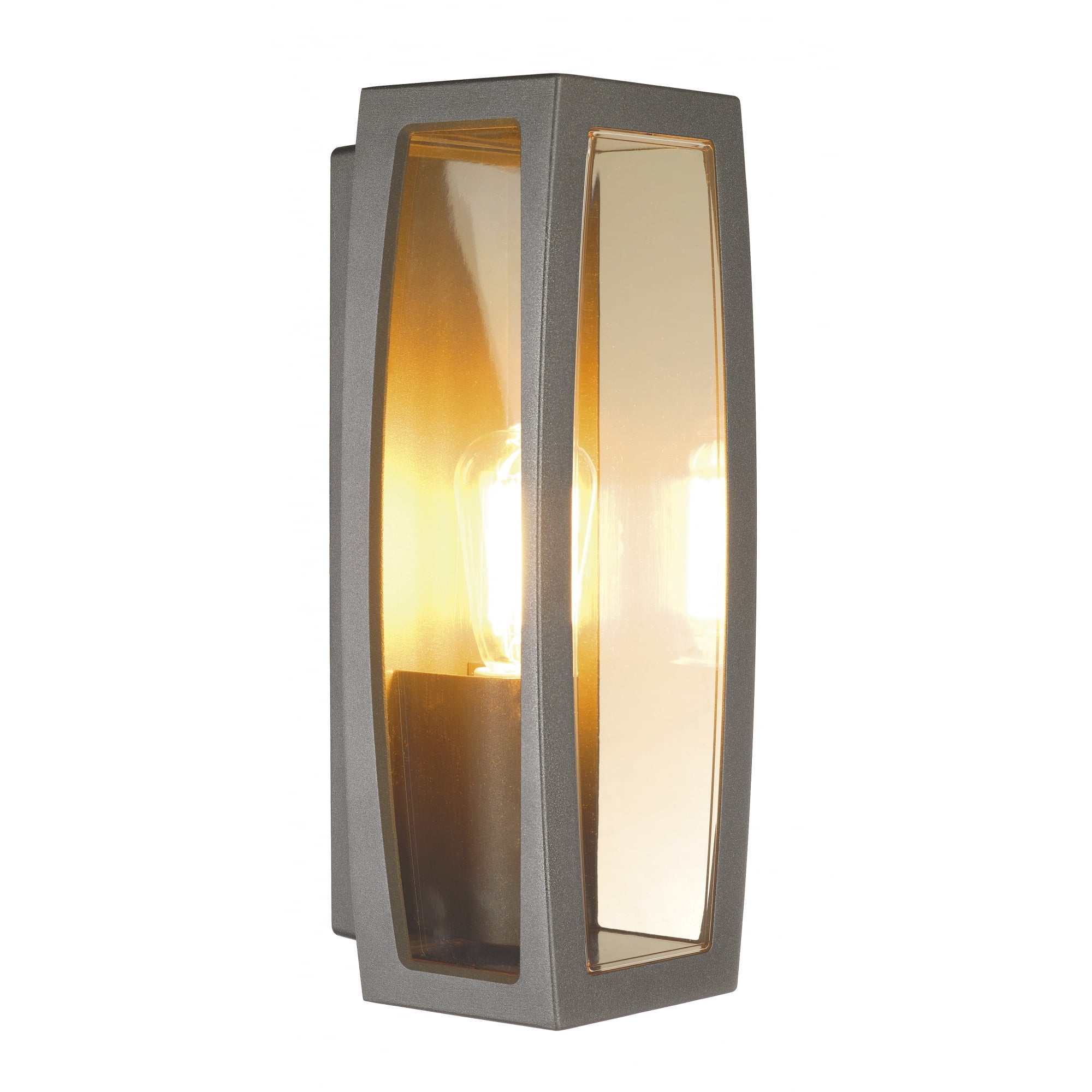 Meridian Box 2 Wall Light, Anthracite, E27, Max. 25W, IP54