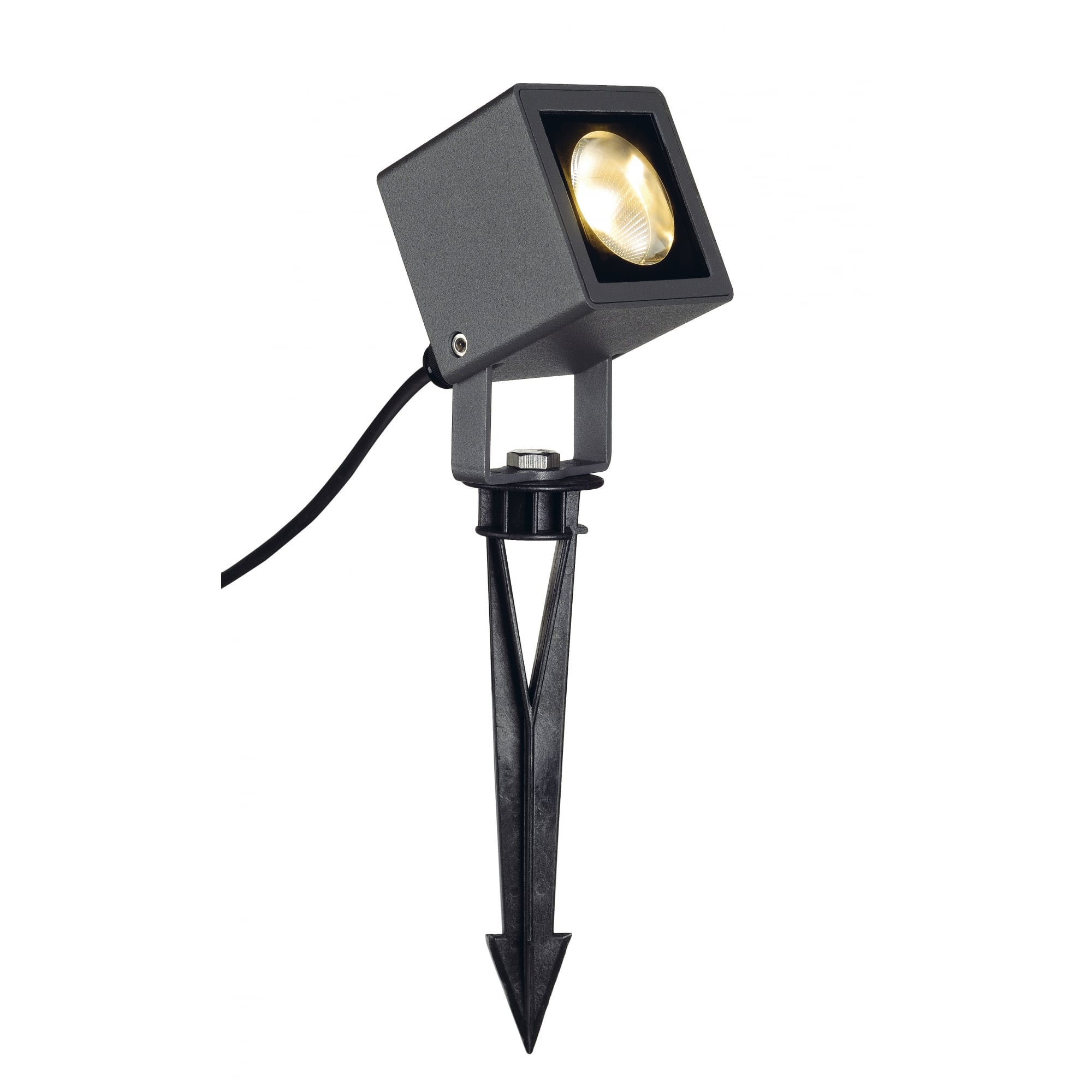 Nautilus Square LED Spotlight, Square, Anthracite, 6.7Wcob LED, 3000K