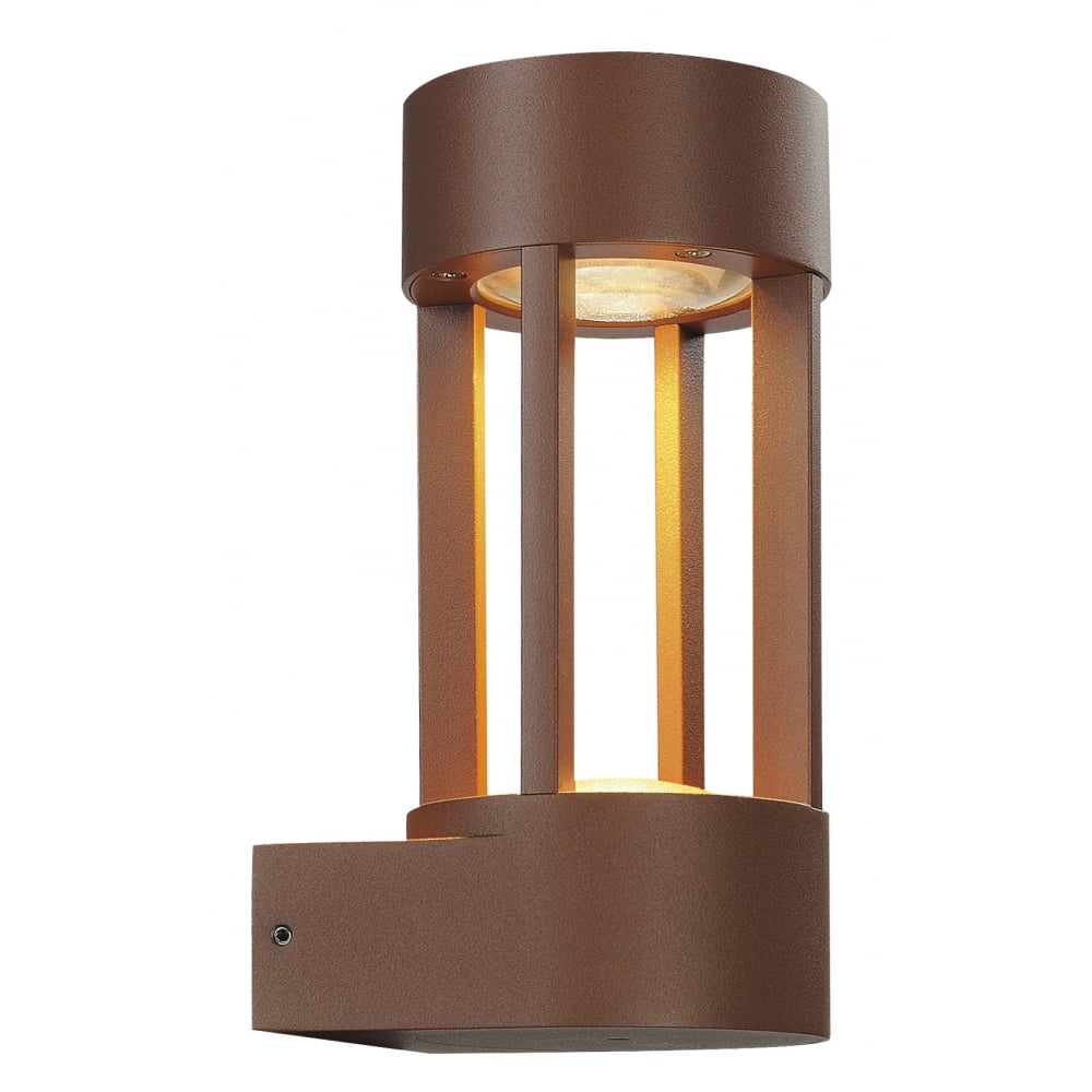 Slots Wall, Wall Light, Rust,6.3W Cob LED, 3000K, IP44