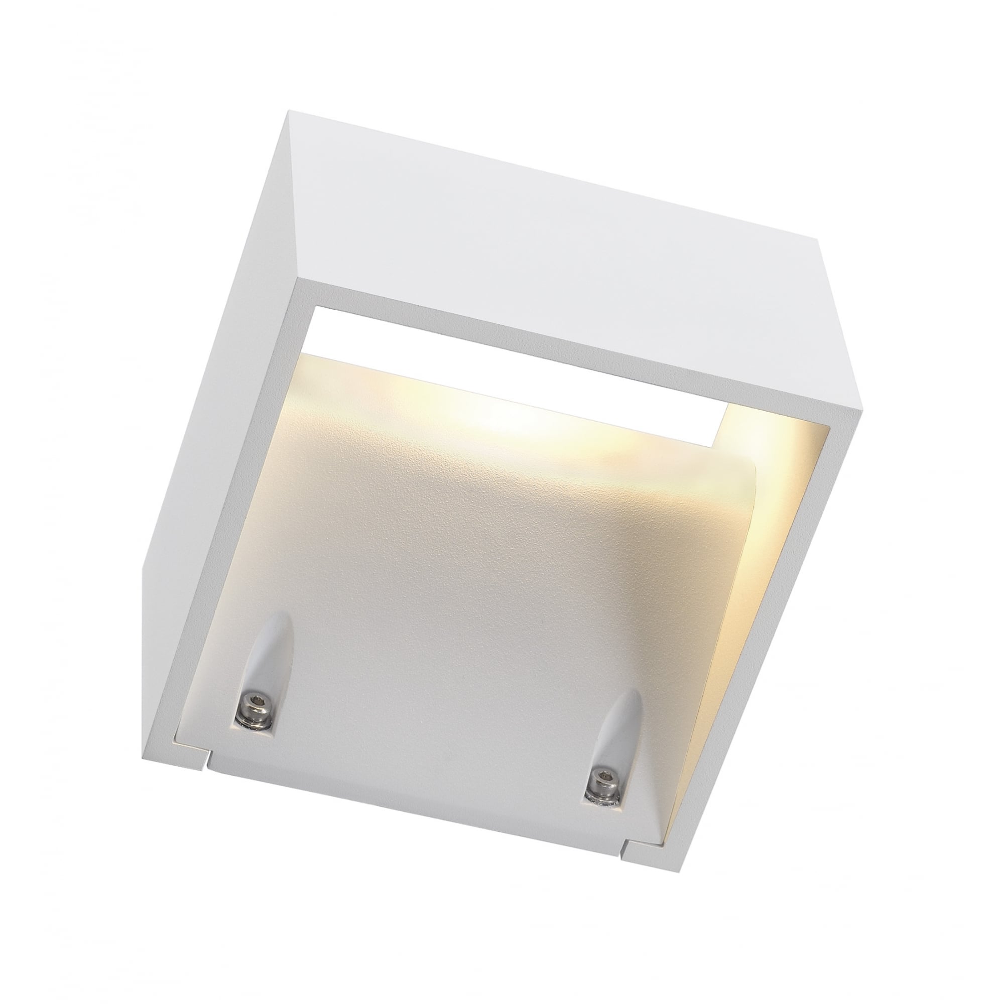 Logs Wall Light, Square, White, 6W LED, 3000K, IP44