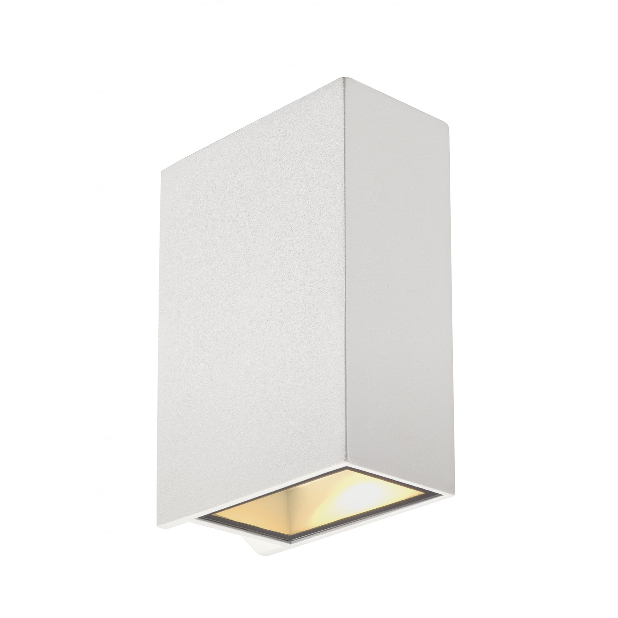 Quad 2 Xl Wall Light, Square, White, 2x 3.2W Cob LED, 3000K, IP44, Up / Down