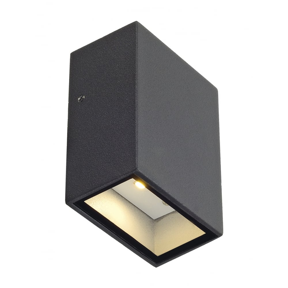 Quad 1 Wall Light, Square, Anthracite, LED, 1x3W, 3000K, IP44