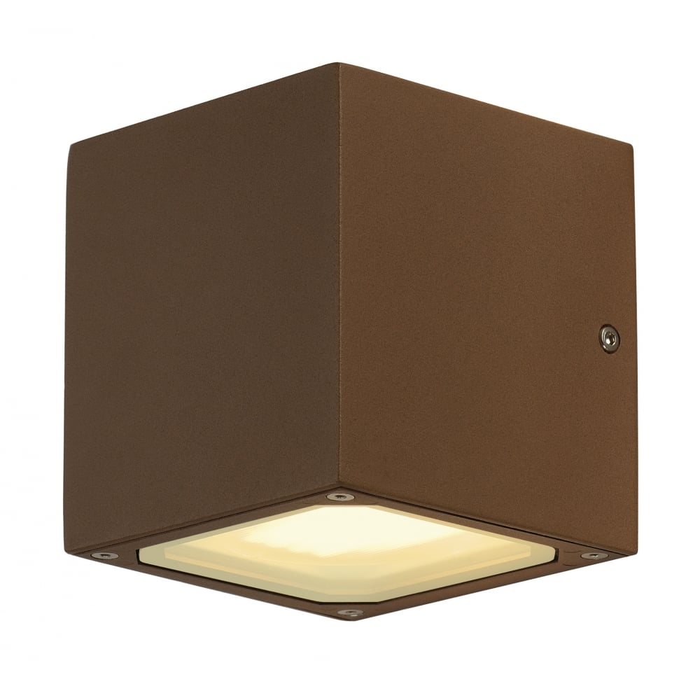 Sitra Cube Wall Light, Rust, Gx53, Max. 9W, IP44