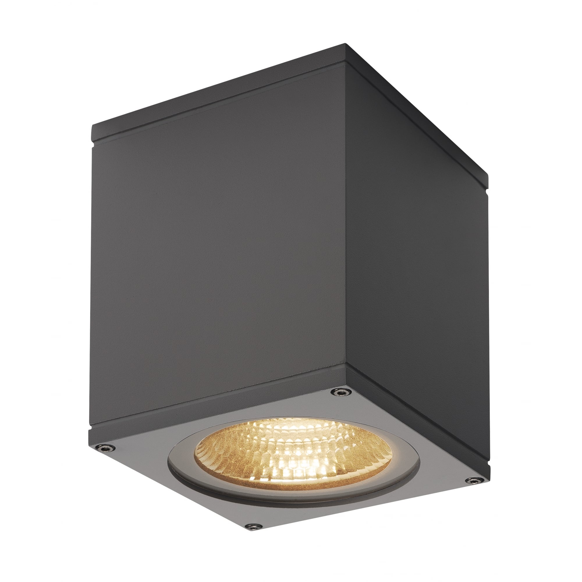 Big Theo Wall, Outdoor Wall Light, Flood Down, LED, 3000K, Anthracite, W / H / D 13 / 14 / 13.5cm