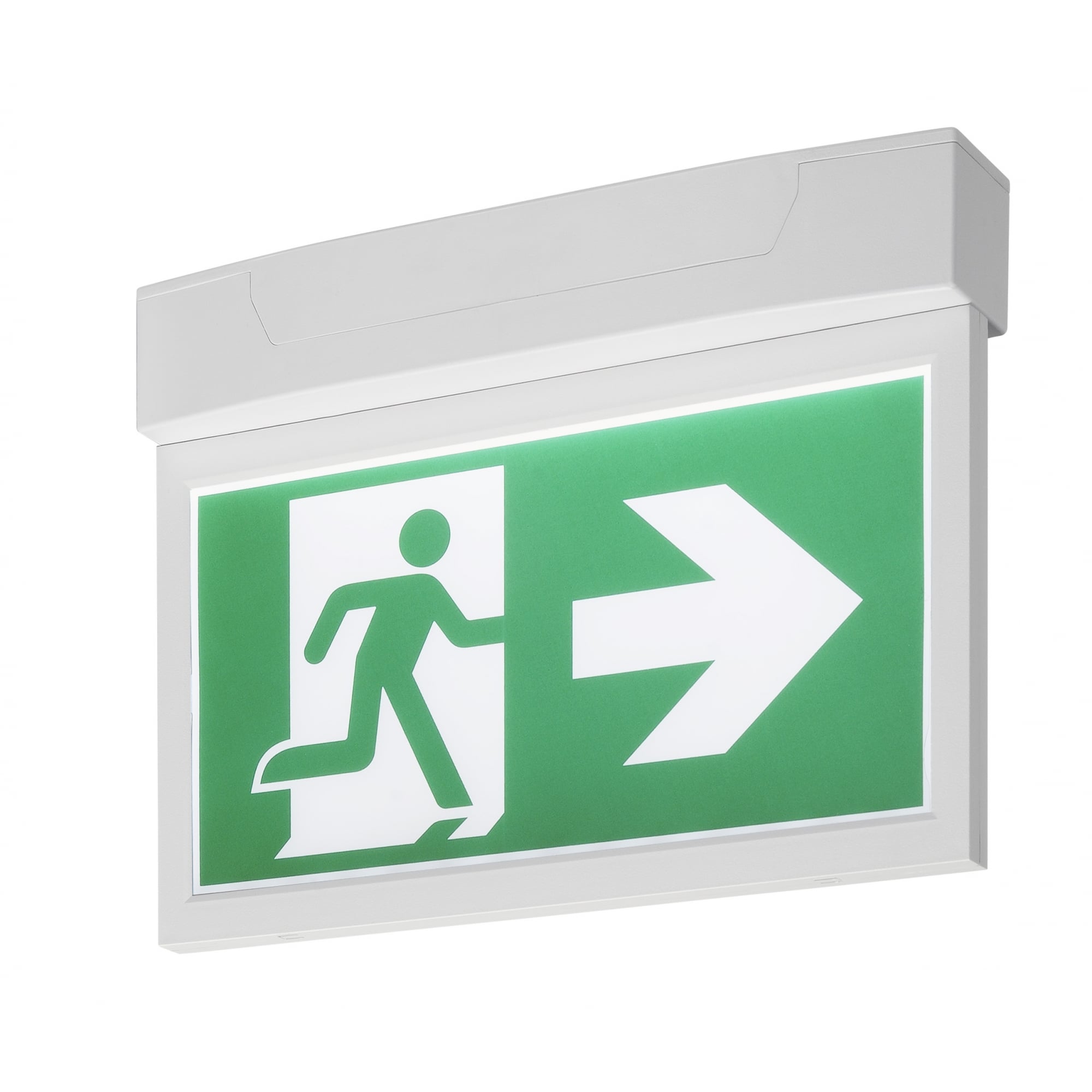 P-Light Emergency Exit Signbig Ceiling/Wall, White