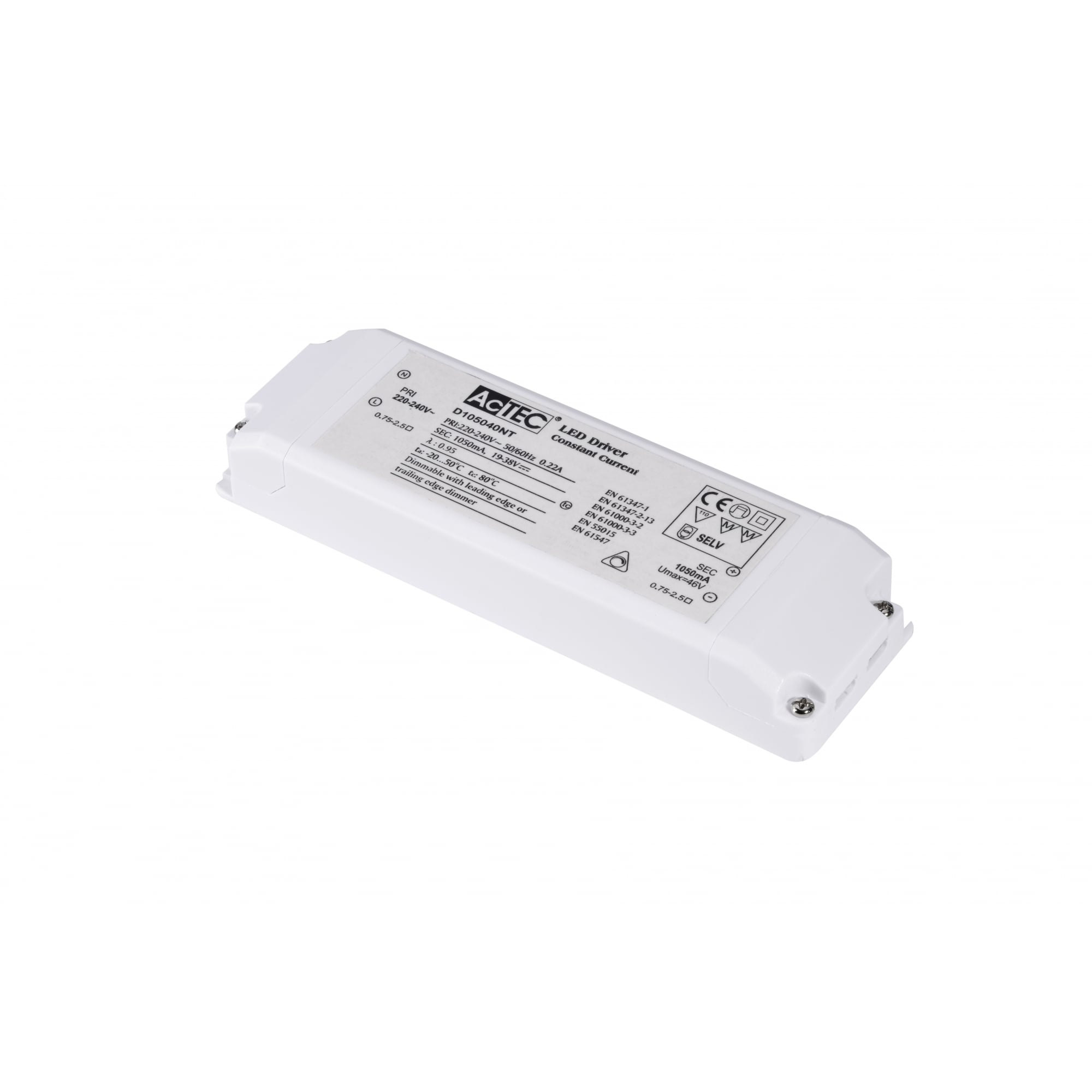 Led Driver, 40W, 1050Ma, Triacdimmable