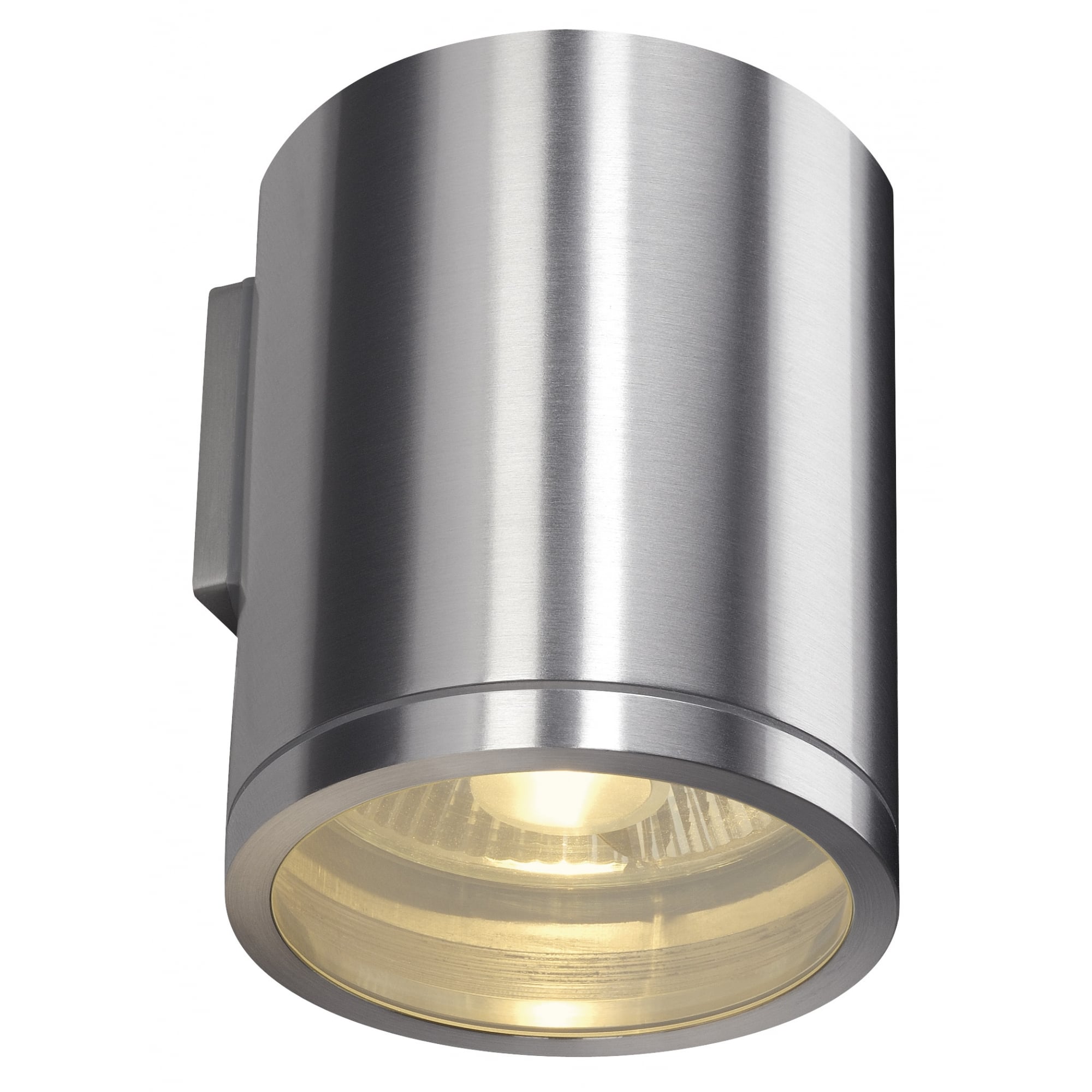 Rox Wall Out, Qpar11, Outdoor Wall Luminaire, Alu Brushed, Max. 50W, IP44