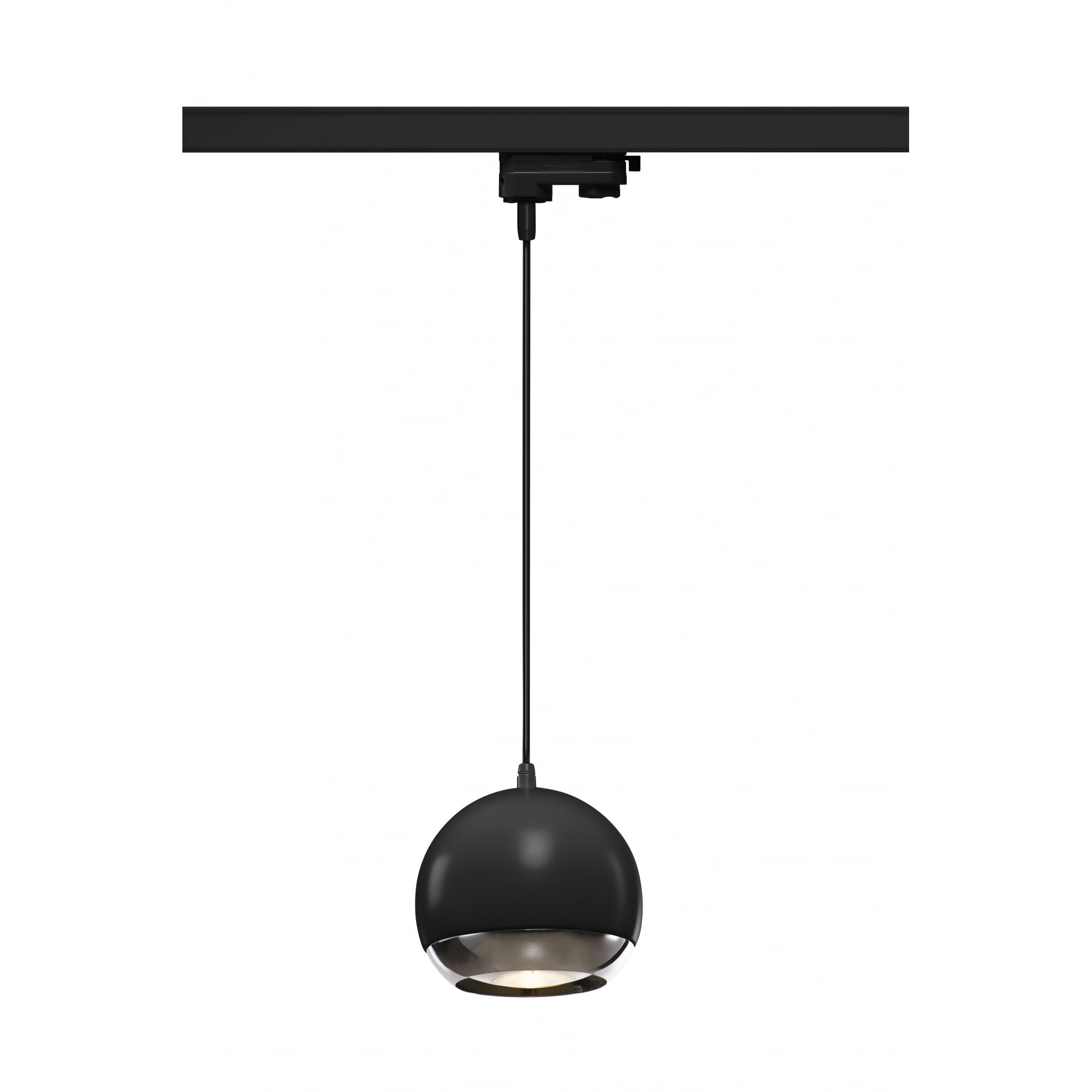 Light Eye 150 Qpar111 Pendant Luminaire for HV Tracksystem, Black/Chrome, Max. 75W, 3-Circuit