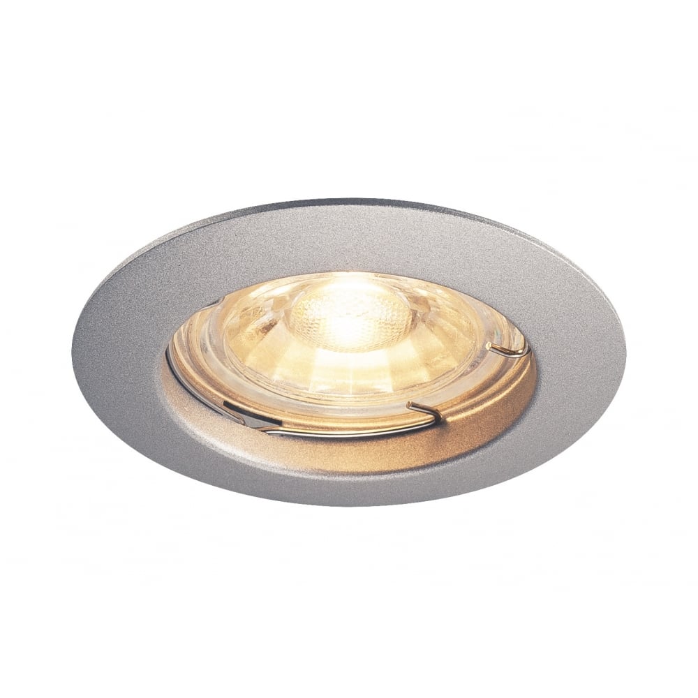 Pika Qpar51, Recessed Ceiling Luminaire, Non-Adjustable, Silvergrey, Max. 50W