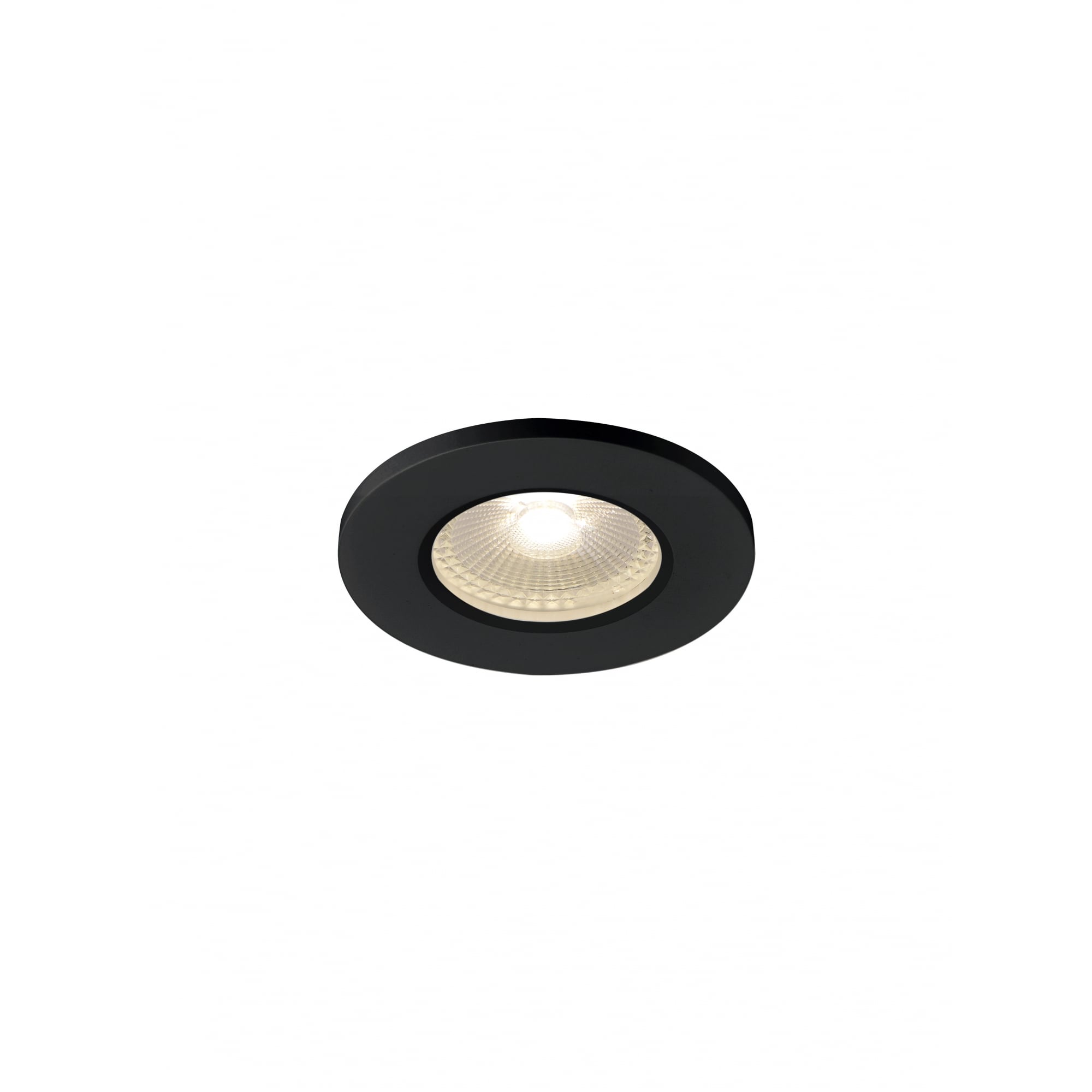 Kamuela Eco Led Fire-Rated Recessed Ceiling Luminaire, Black, 3000K, 38°, Dimmable, Ip65