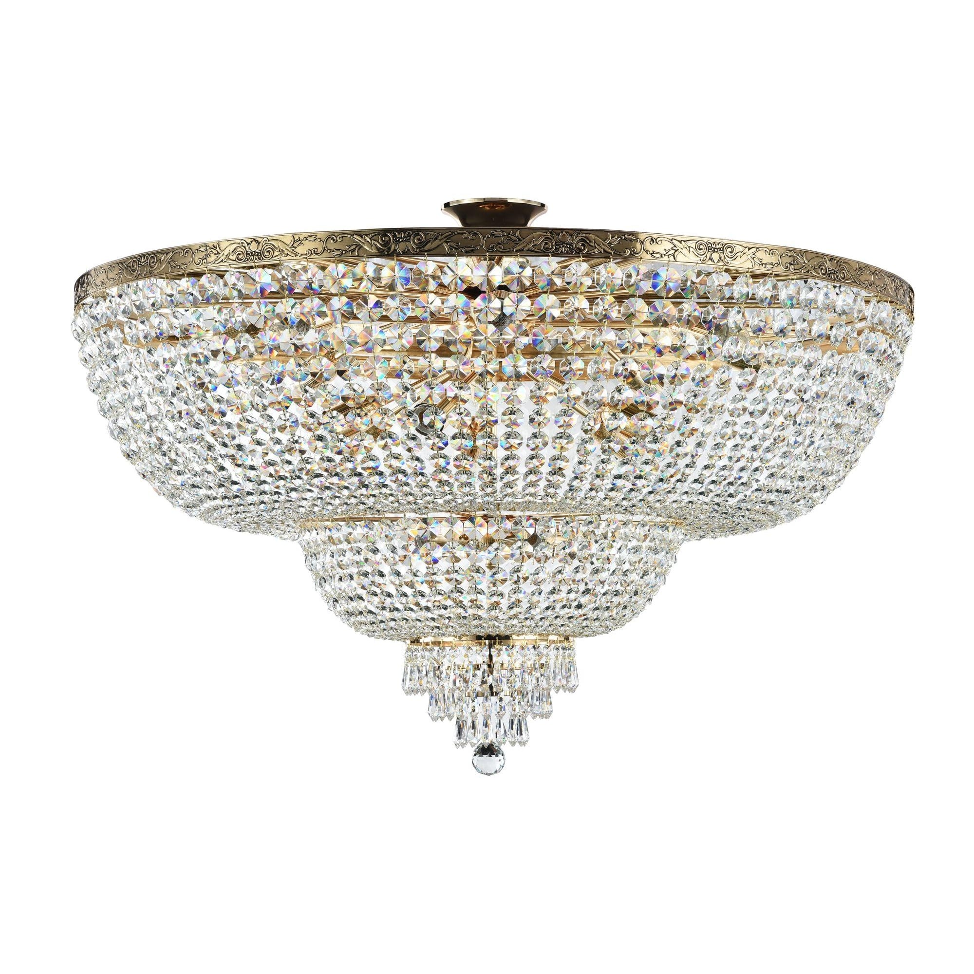 Palace Diamant crystal Ceiling lamp, Gold