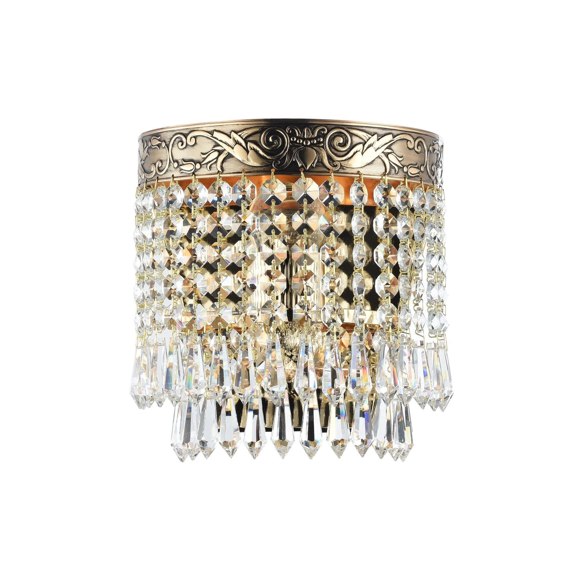 Palace Diamant crystal Sconce, Gold