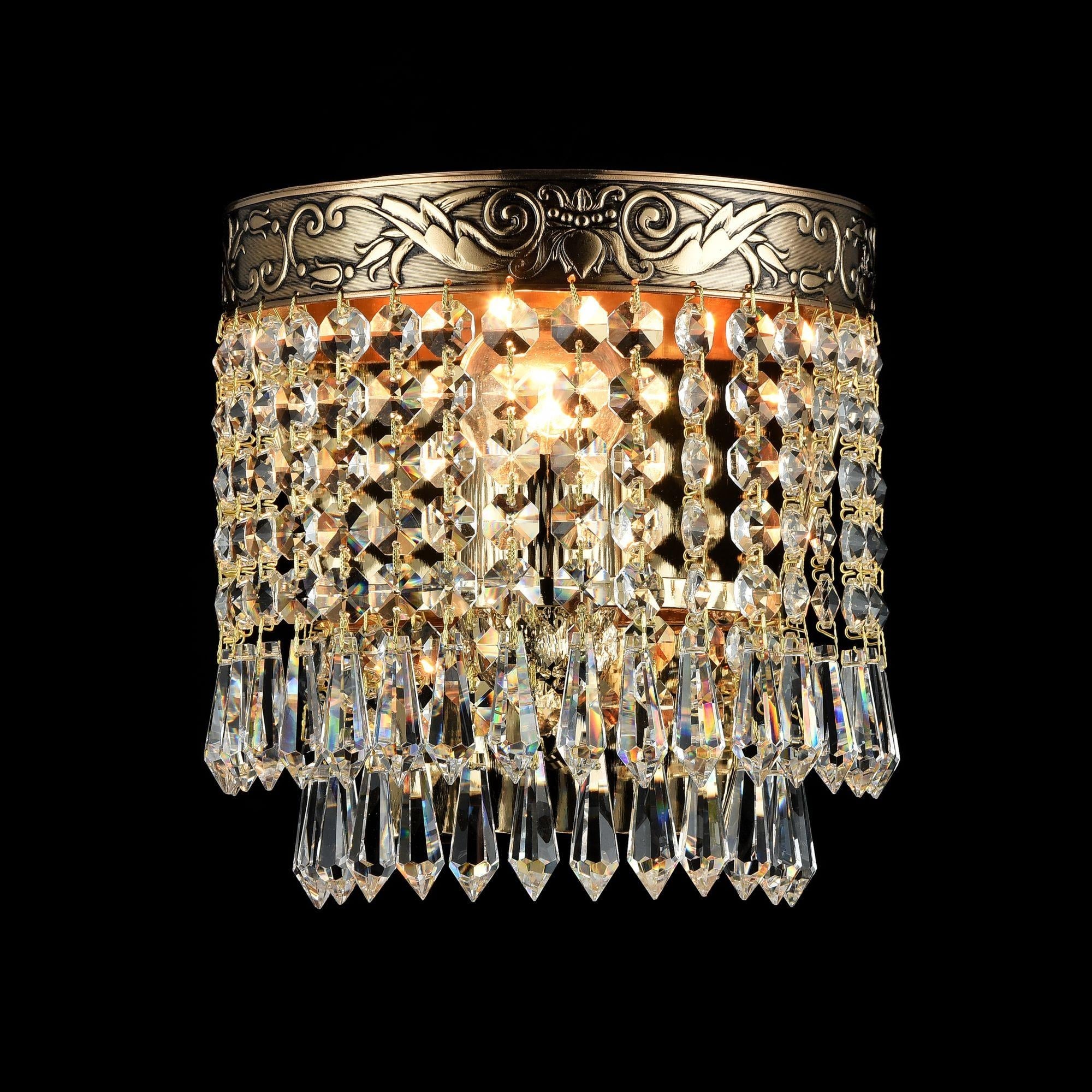 Palace Diamant crystal Sconce, Gold