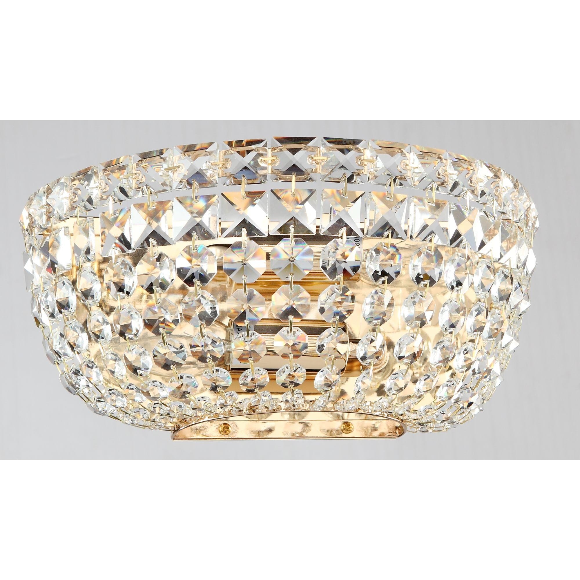 Basfor Diamant crystal Sconce, Gold