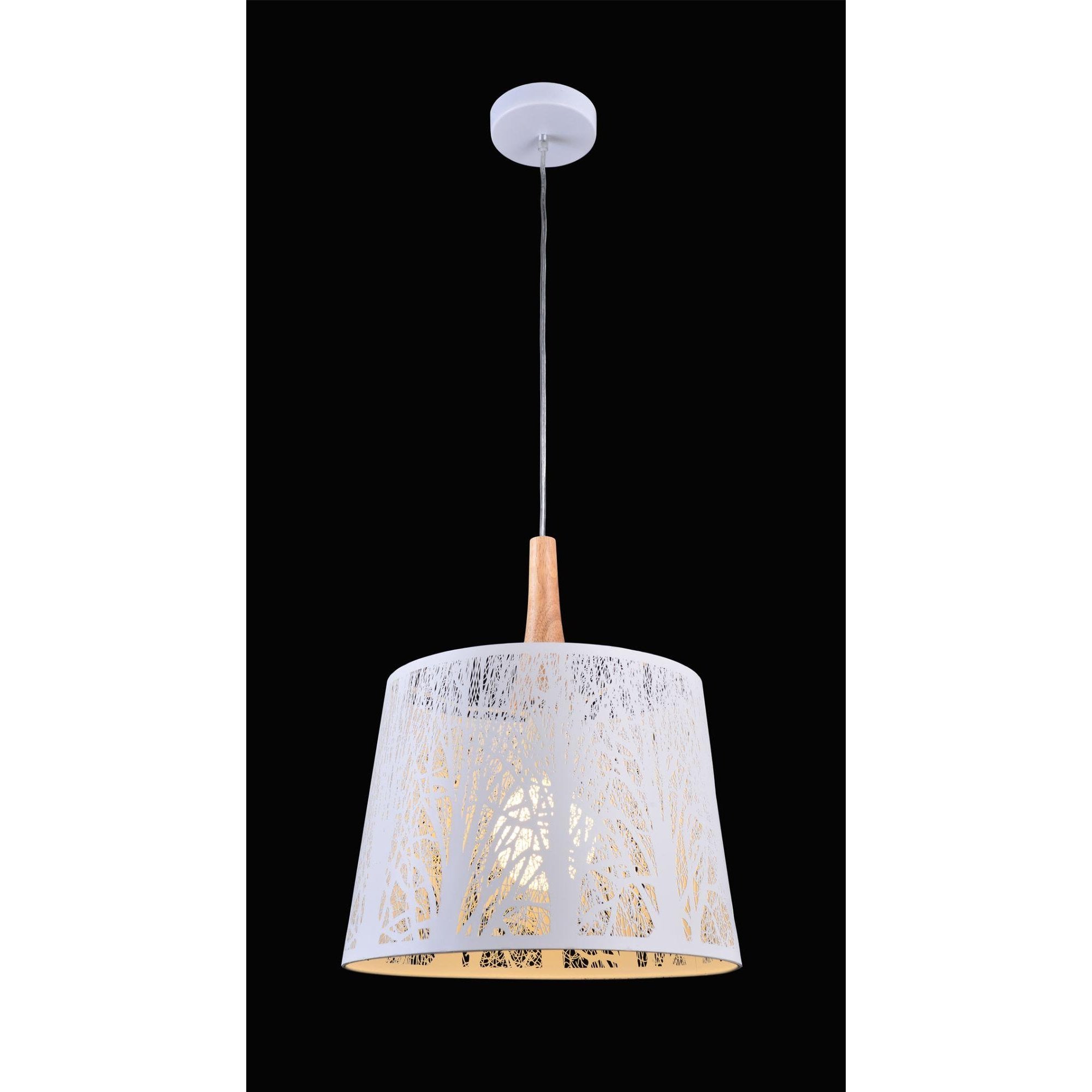 Lantern Modern Pendant, White