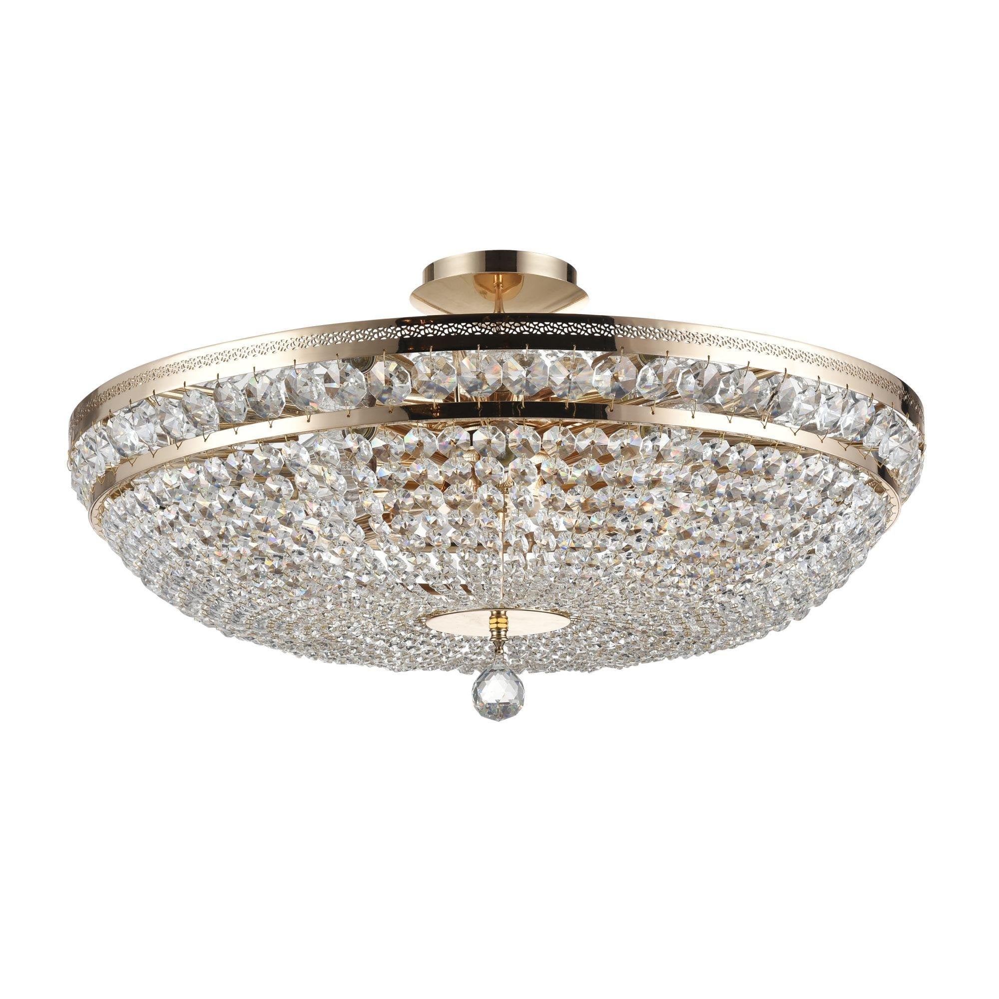 Ottilia Diamant crystal Ceiling lamp, Gold