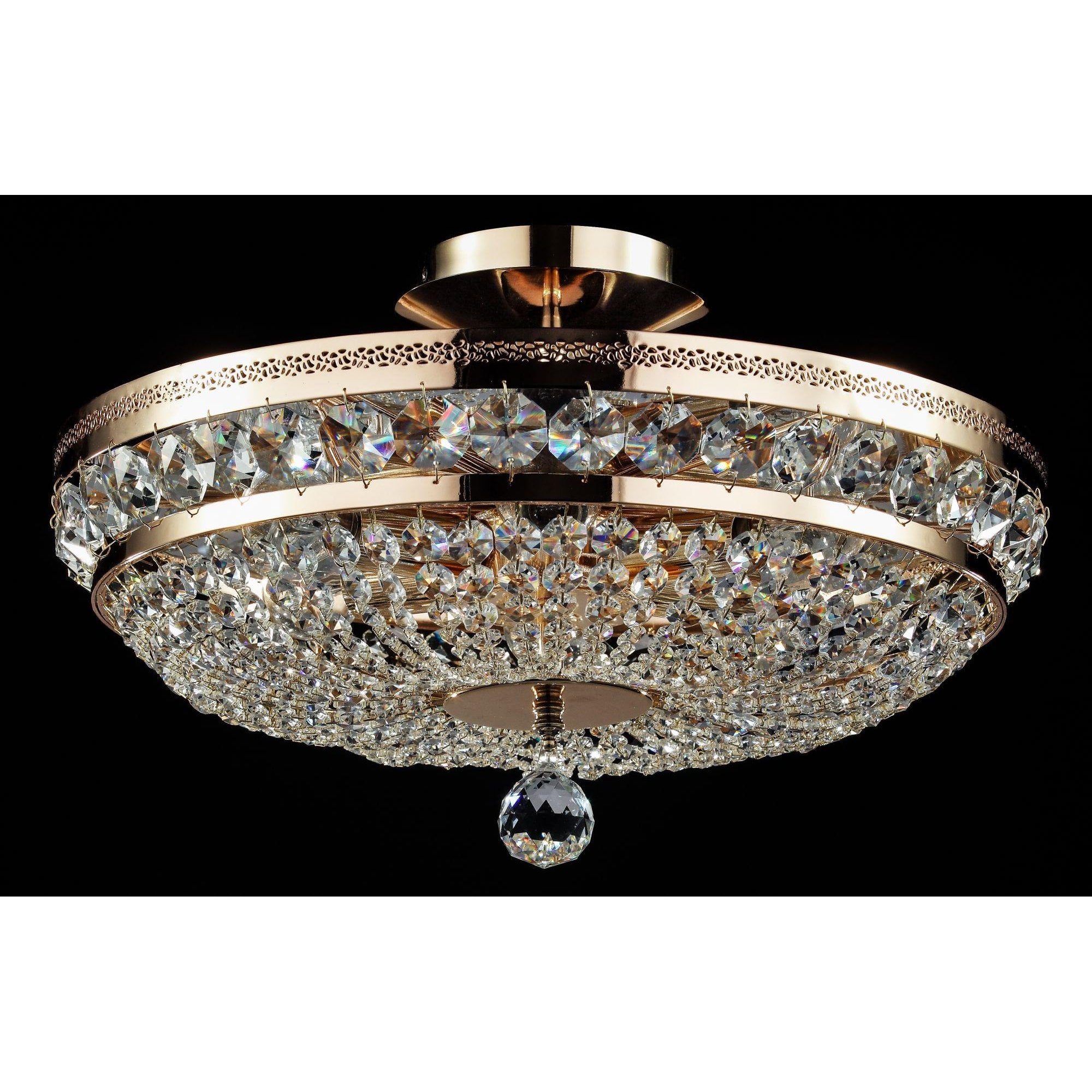 Ottilia Diamant crystal Ceiling lamp, Gold