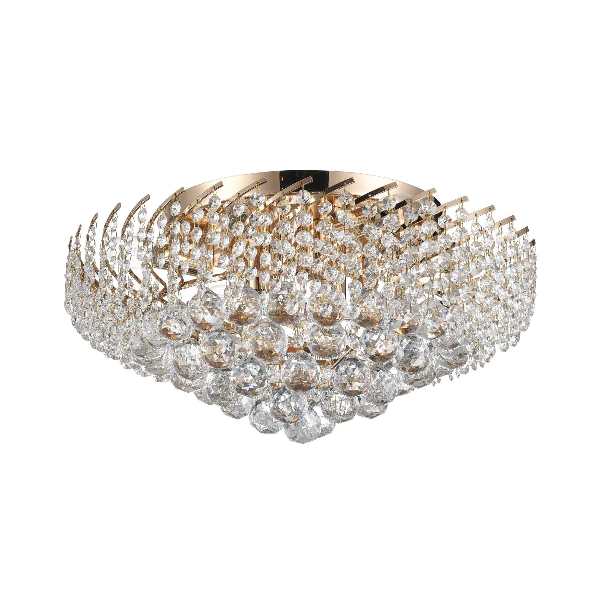 Karolina Diamant crystal Ceiling lamp, Gold