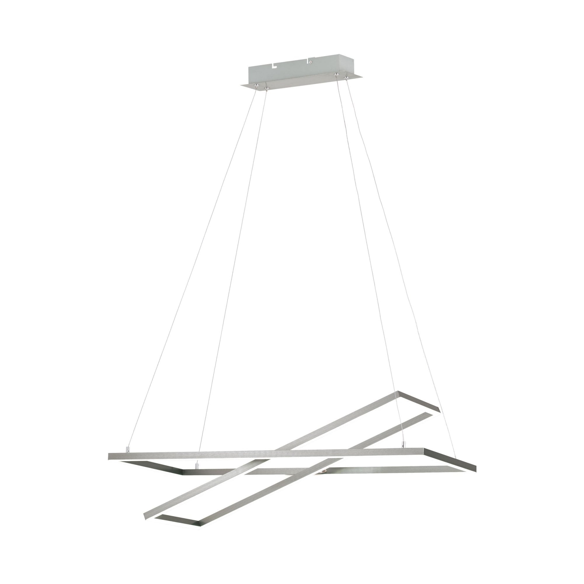 LED Hanging Lamp L 800 Nickel Matt Tamasera