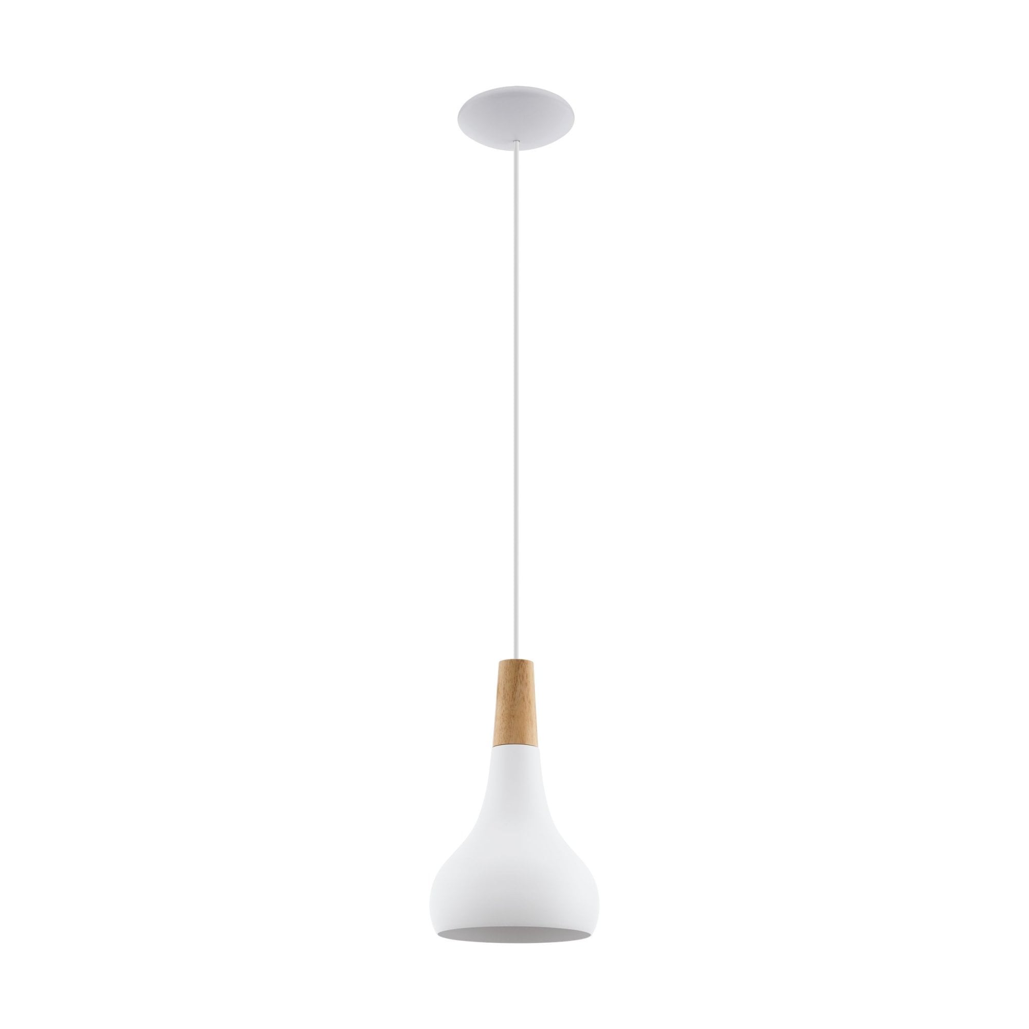 Ceiling Pendant Single Light Dia: 180 Weiss/Braun Sabinar