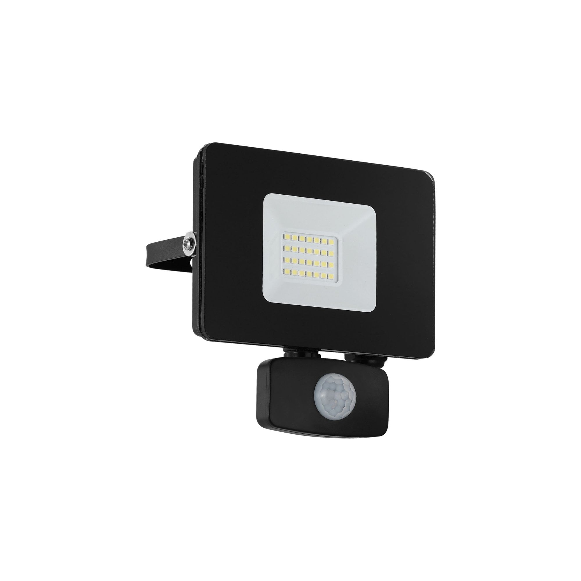 Budget Slimline 20W Black LED Floodlight with Movement Sensor