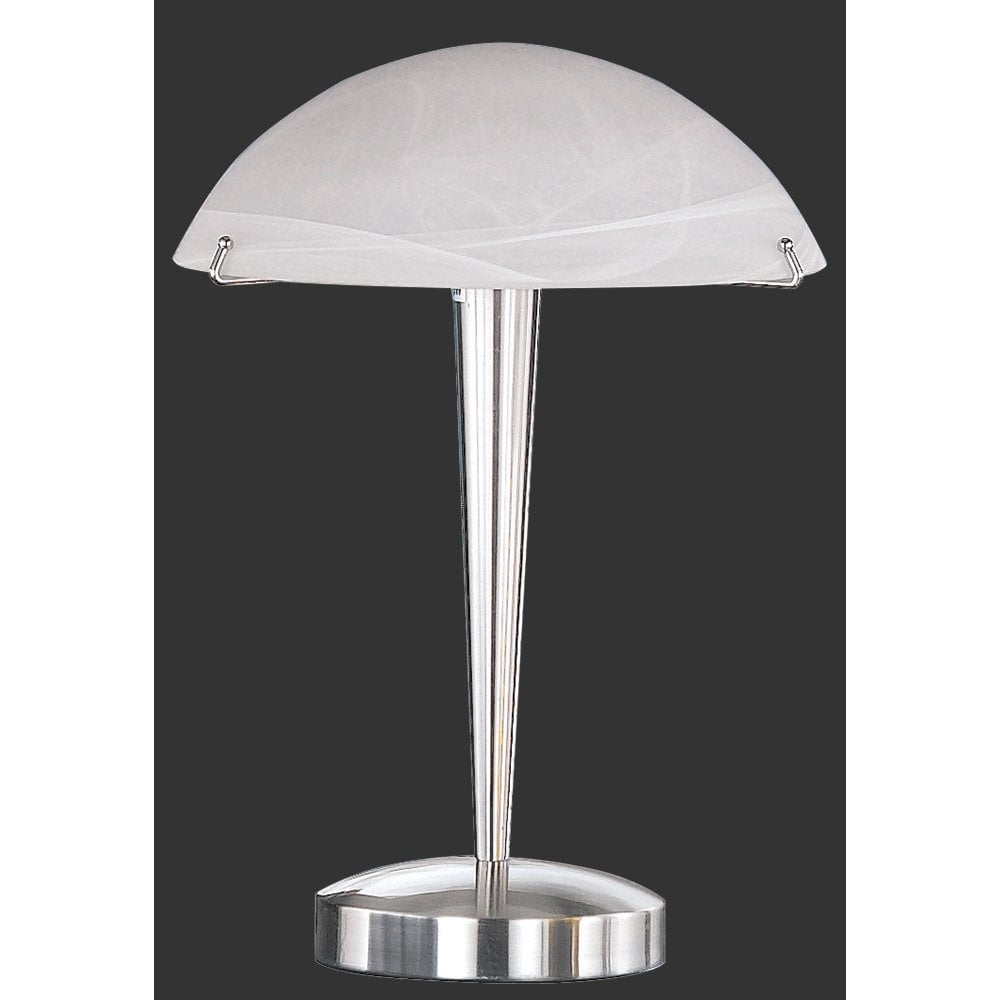 Henk Modern Nickel Matt Metal Table Lamp