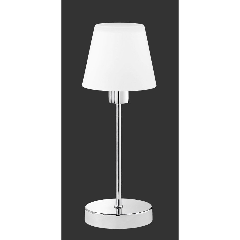 Luis Modern Chrome Metal Table Lamp
