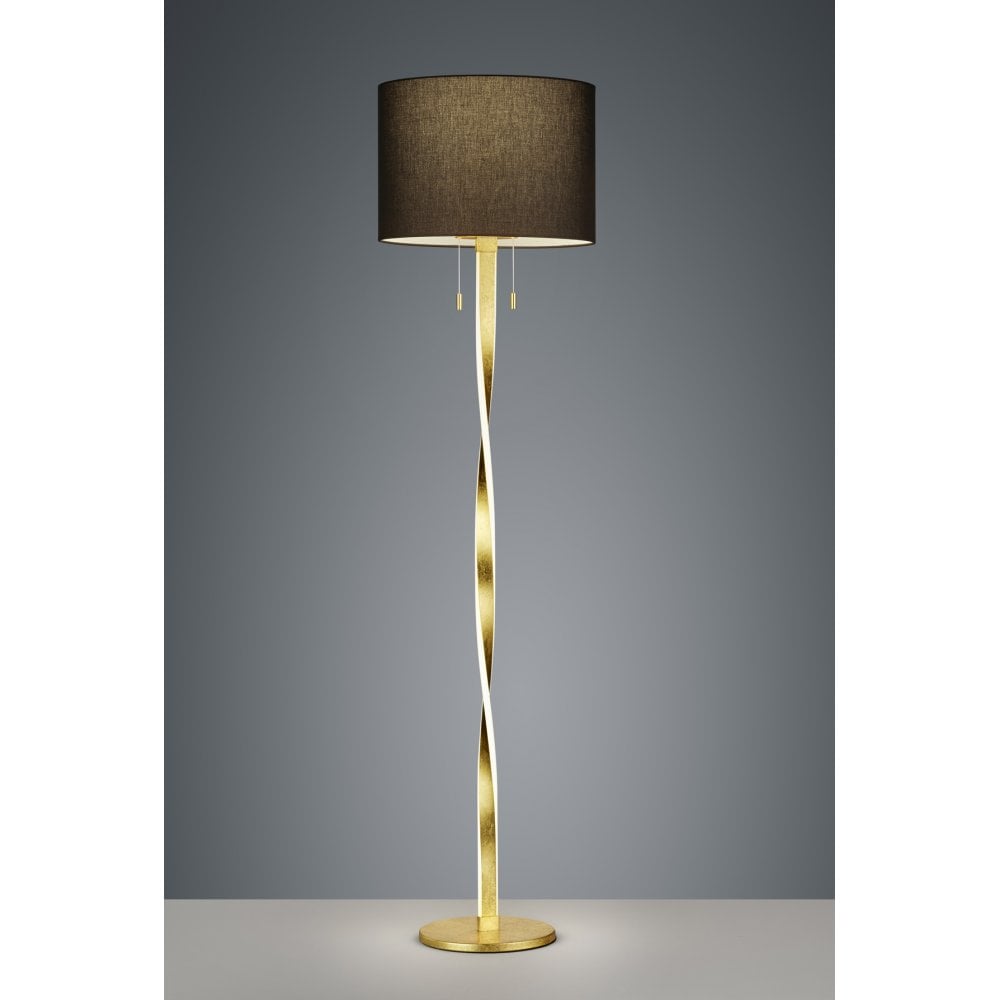 Nandor Modern Gold Metal Floor Lamp