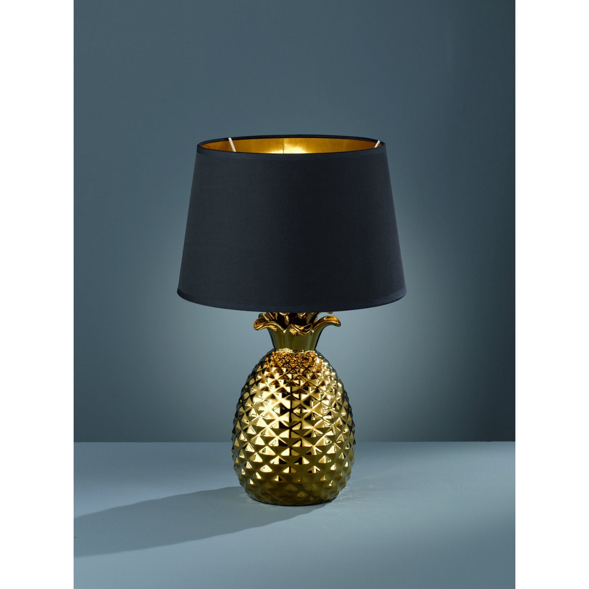 Pineapple Modern Gold Ceramic Table Lamp