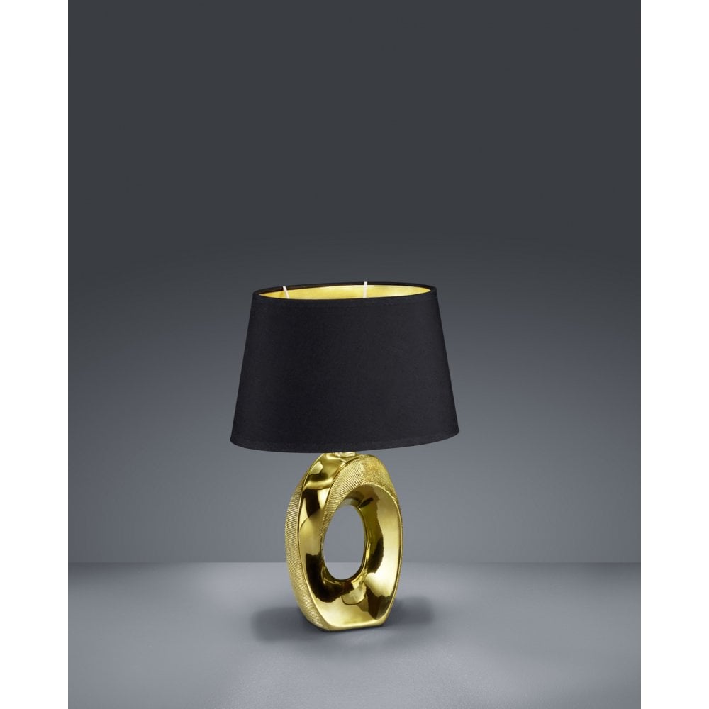 Taba Modern Gold Ceramic Table Lamp
