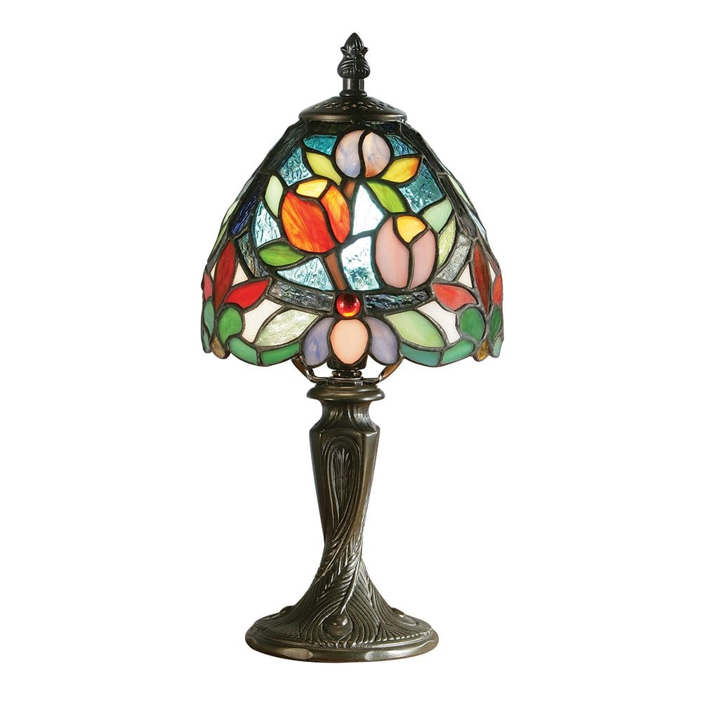 Sylvette Flower Buds Miniature Bedside Tiffany Lamp