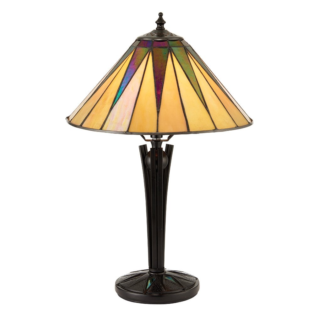 Dark Star Single Light Table Lamp with Tiffany De