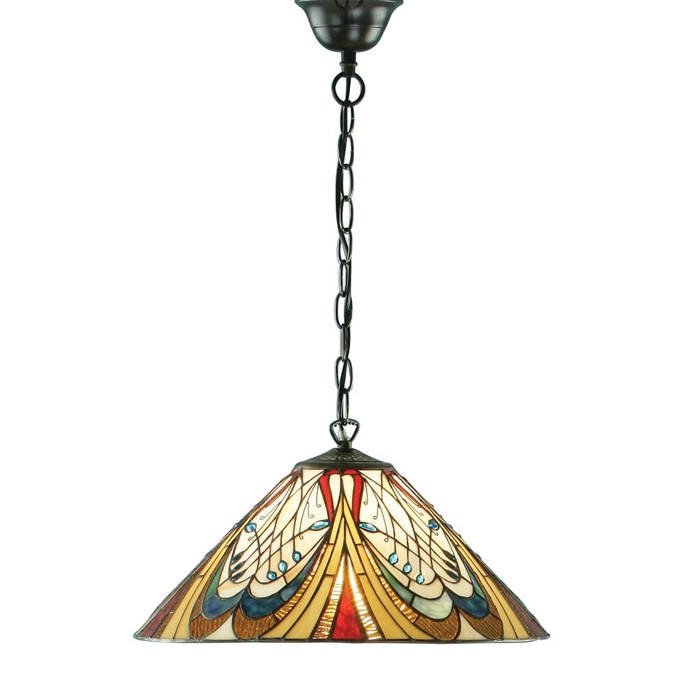 Hector Single Light Tiffany Style Ceiling