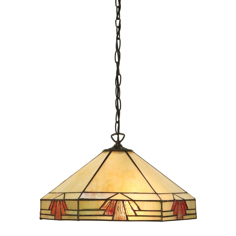 Nevada Tiffany Glass Ceiling Pendant Lamp