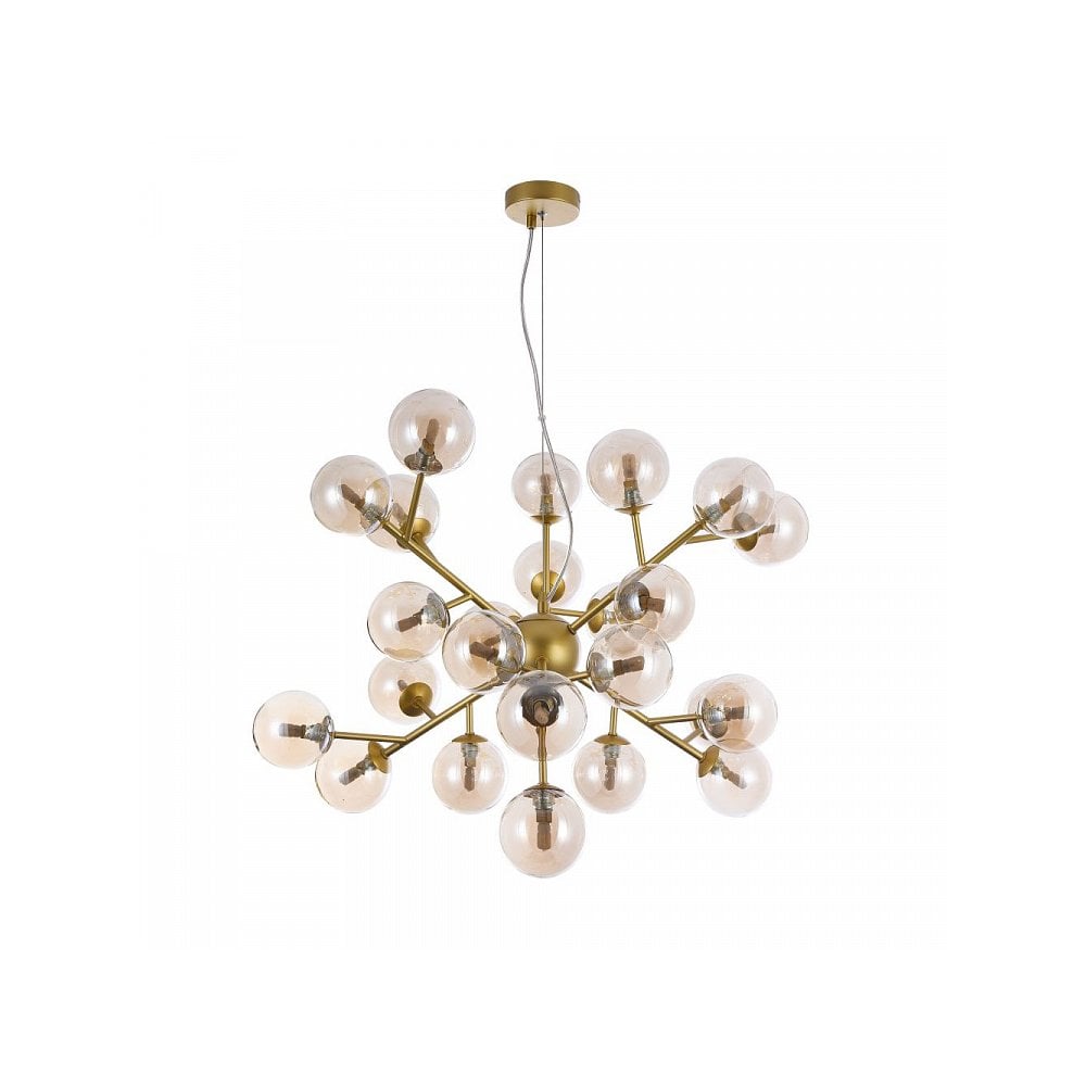 Dallas Contemporary Gold Star Style Pendant with Glass Bobbles