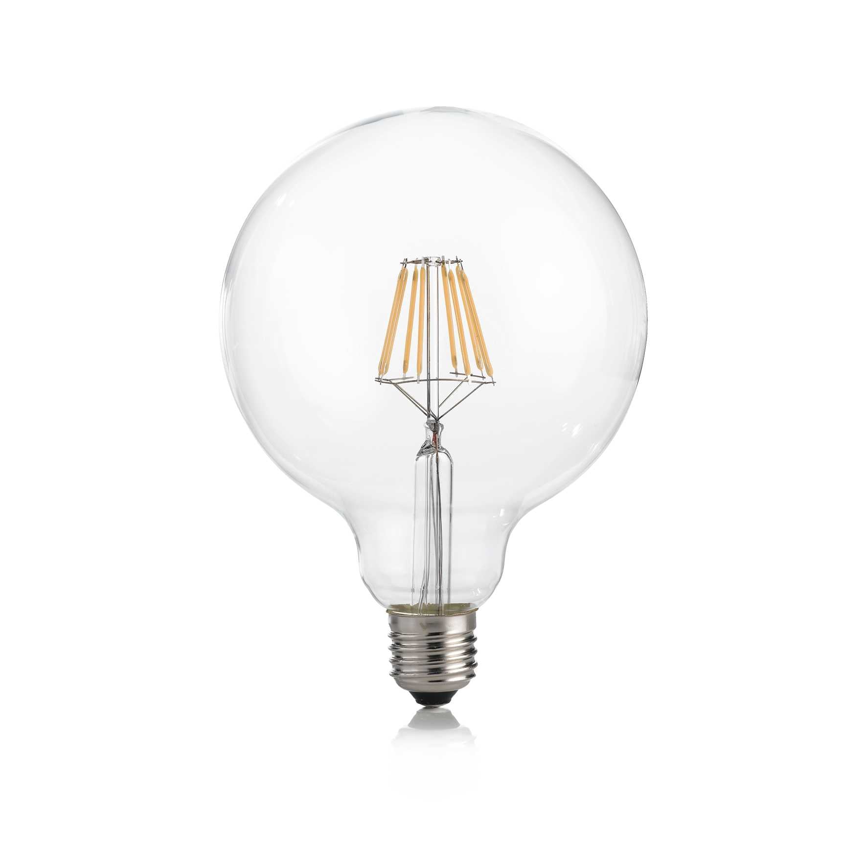 Light Bulb Classic E27 8W Globo D125 Transparent 4000K